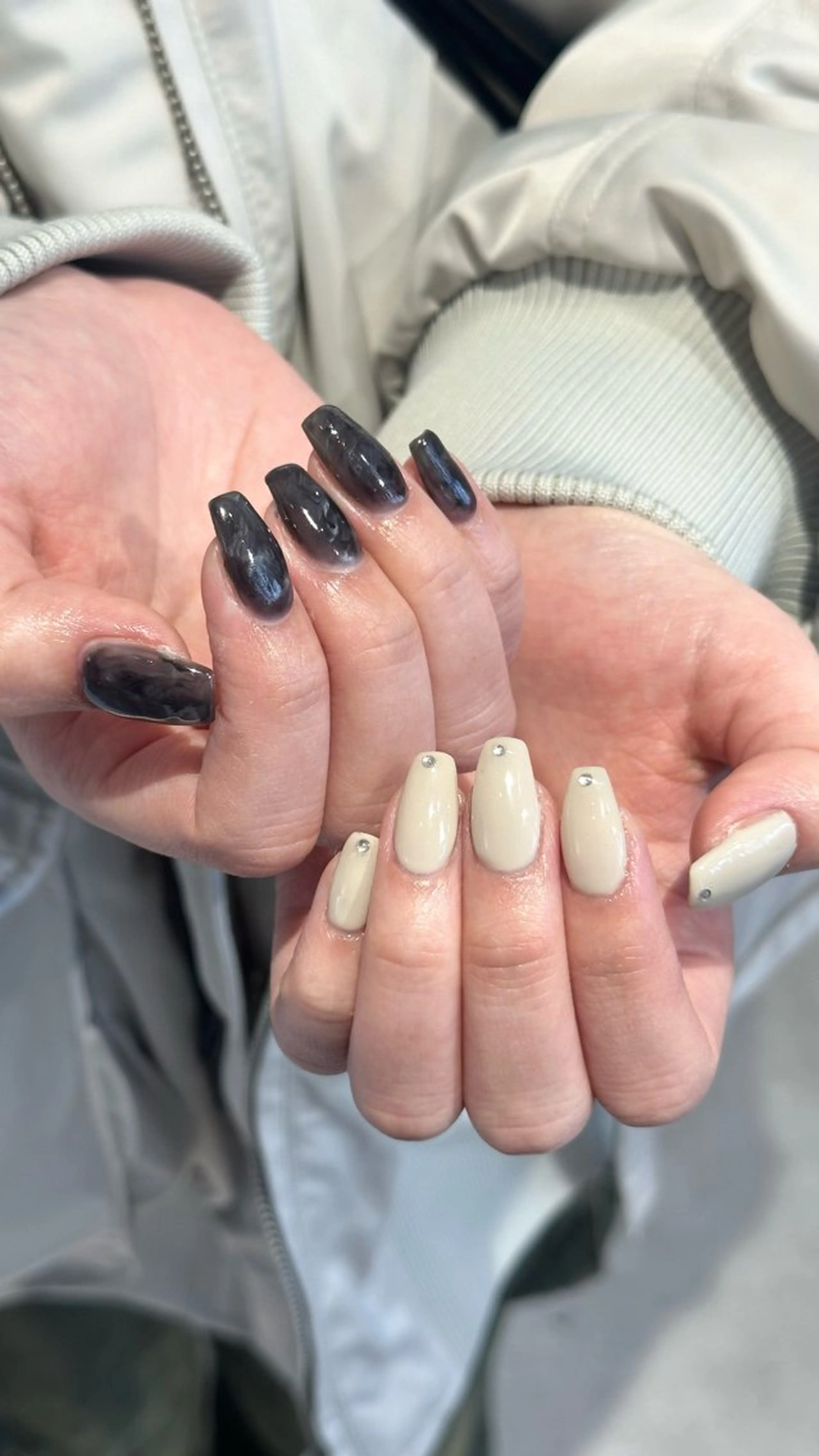 ネイル ハンドネイル 🎀韓国レイヤー特化 🎀ベージュ/ミクのヘアスタイル