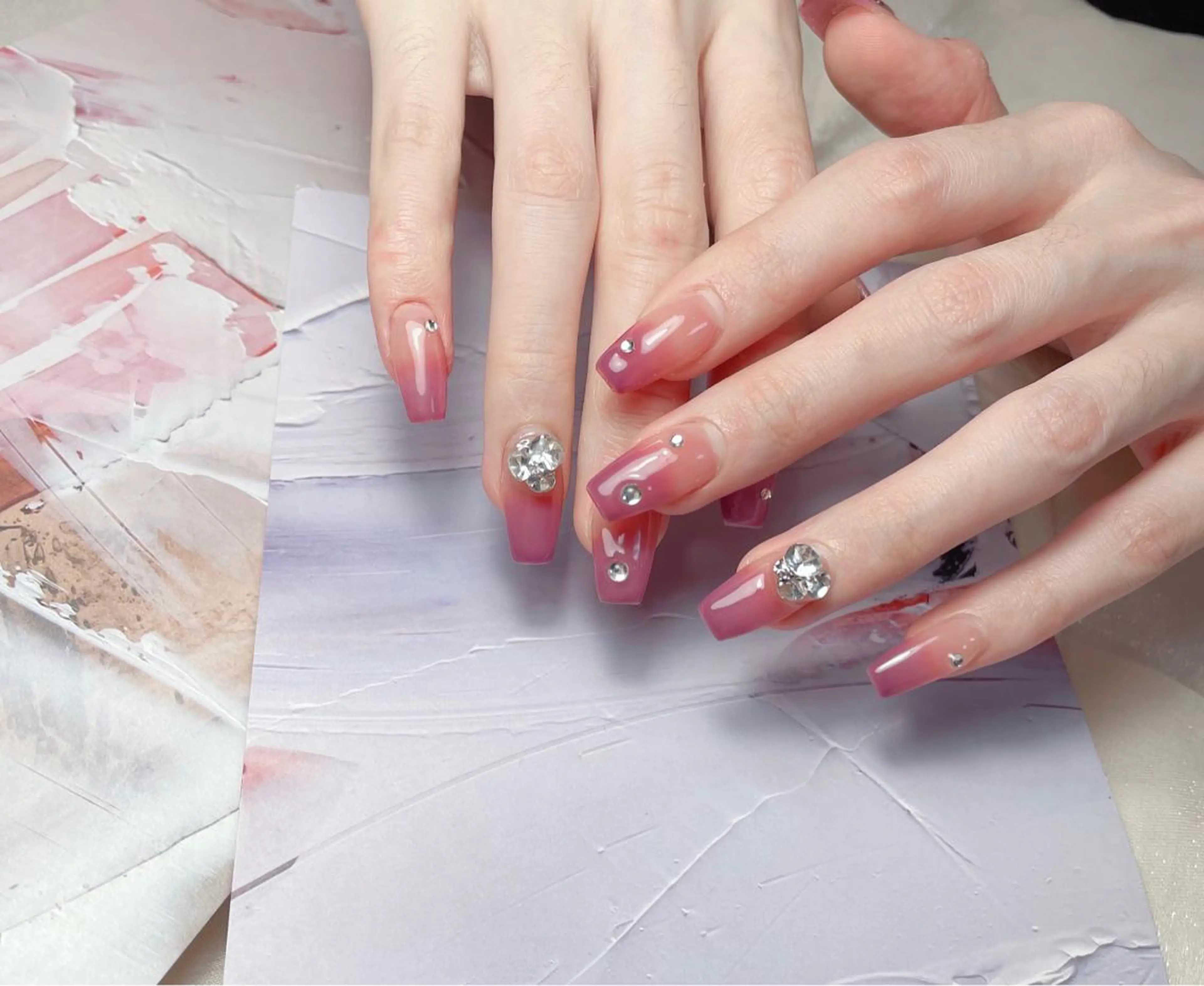 ネイル M🌷nail 長さだし専門店のネイルデザイン