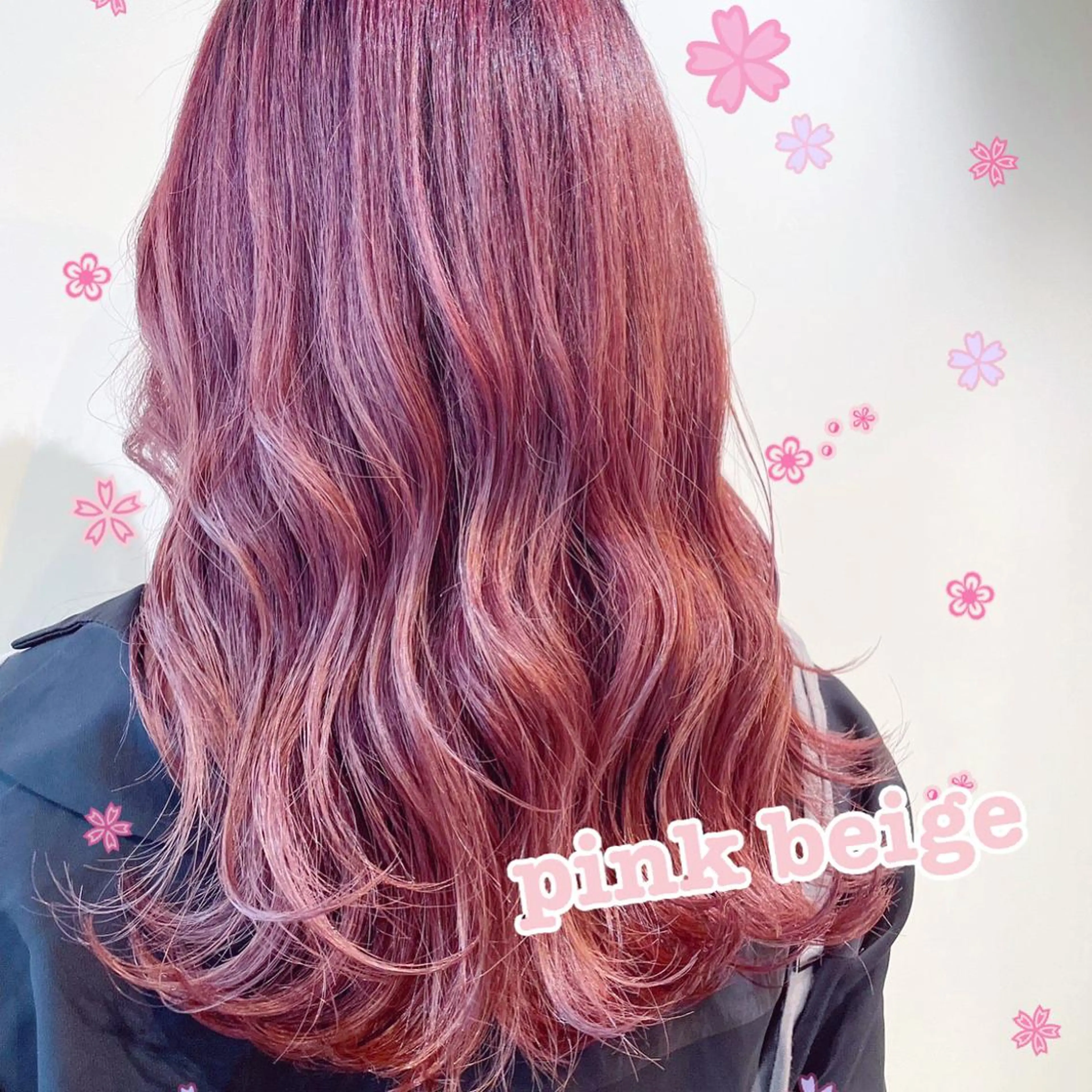 カラー ピンクカラー 南上 野々佳のヘアスタイル