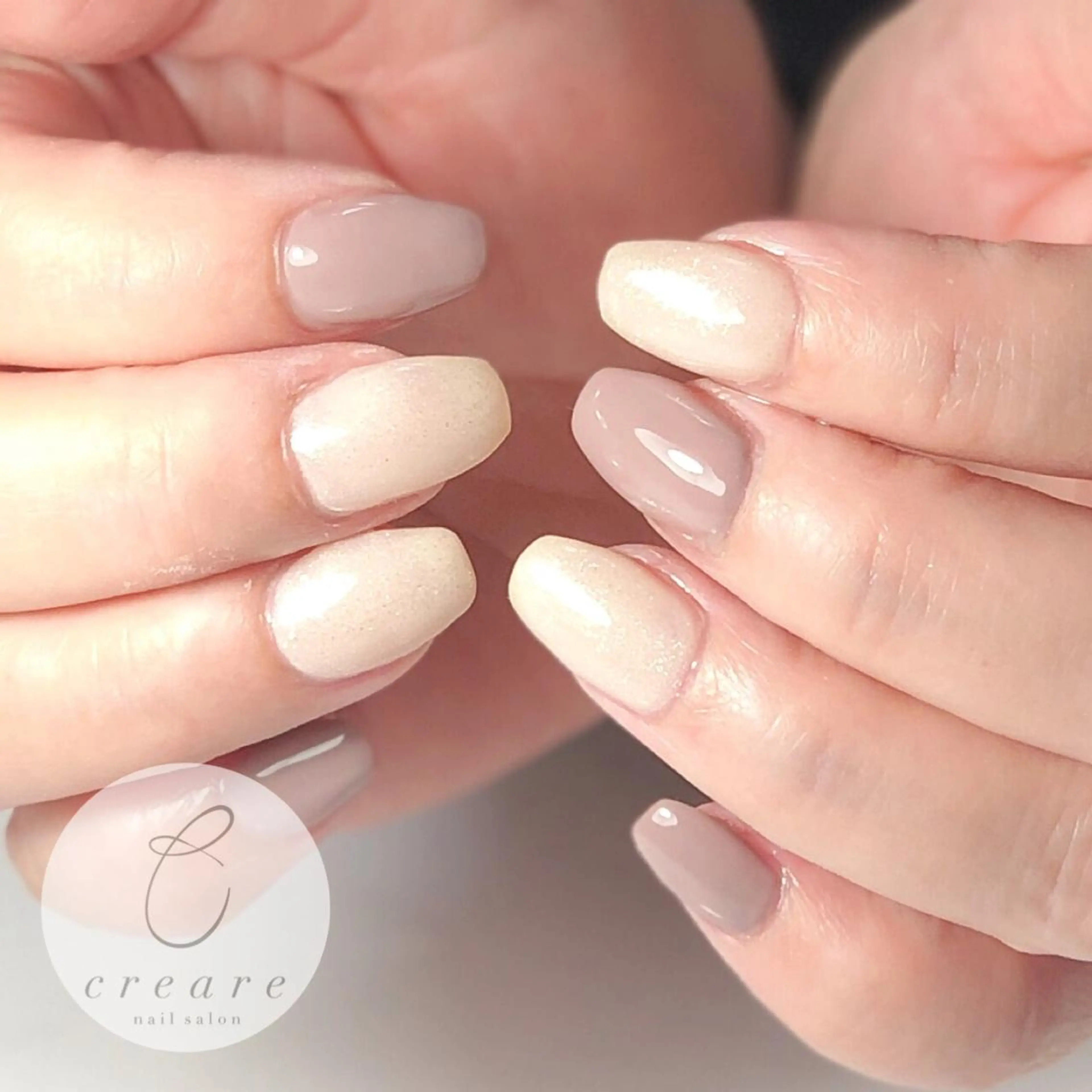 ネイル ジェルネイル ラメ(グリッター) マグネットネイル オフィスネイル ワンカラーネイル 辻野 和枝のネイルデザイン