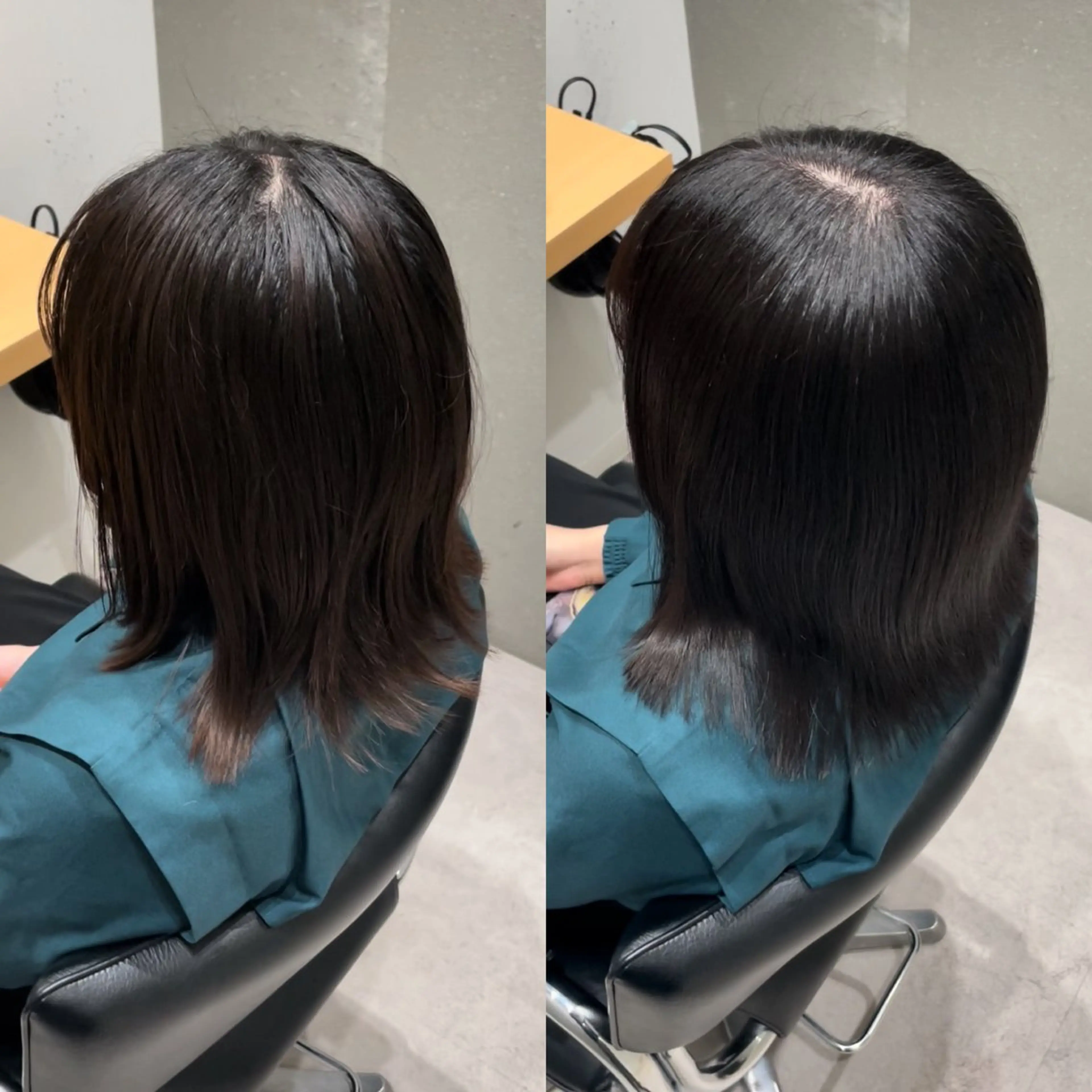 セミロング カラー イルミナカラー トリートメント 髪質改善ヘアケア 艶髪特化/上田のヘアスタイル