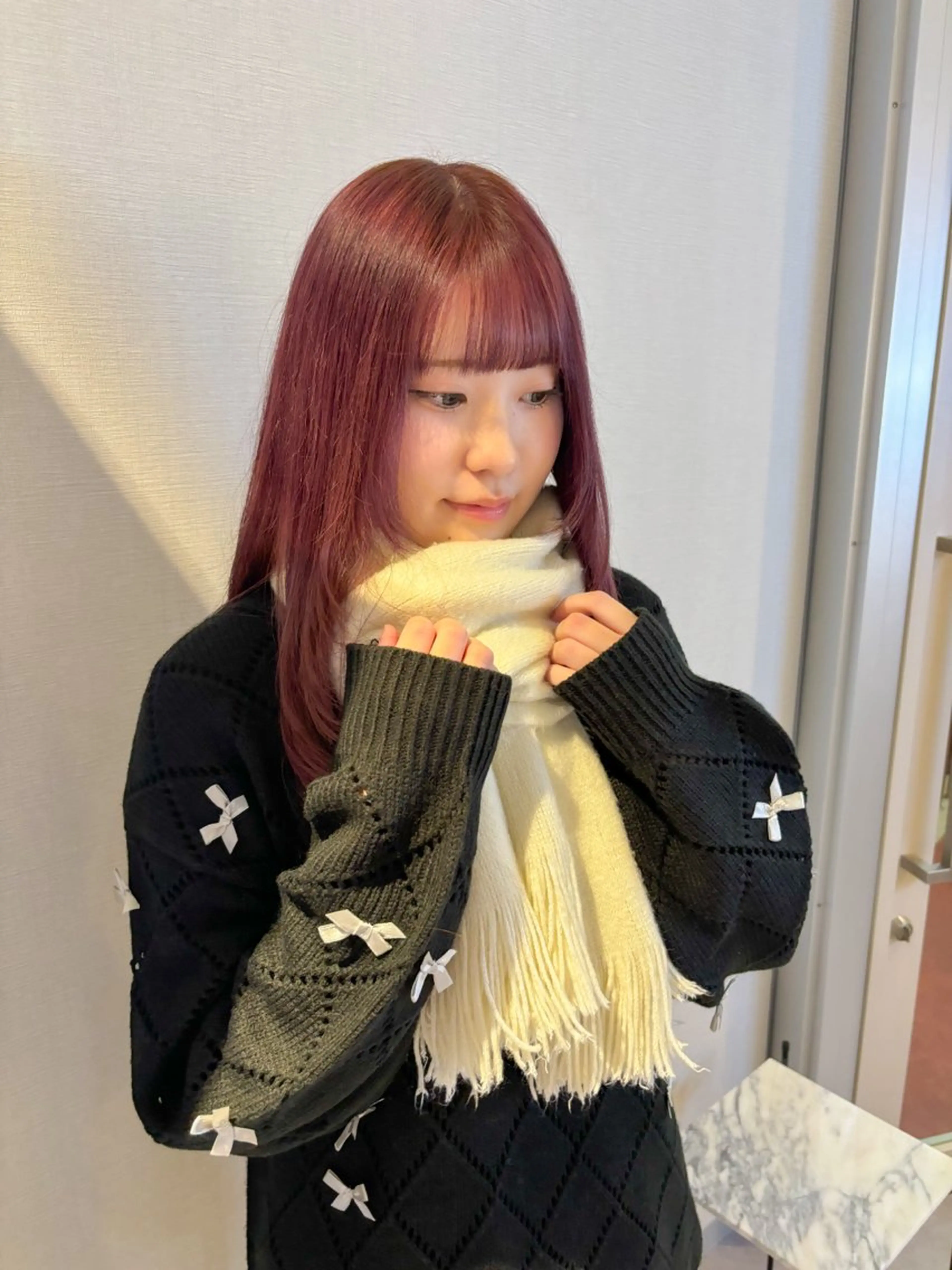 ミディアム パープルカラー Kaho🌼/メンズ ニュアンスパーマのヘアスタイル