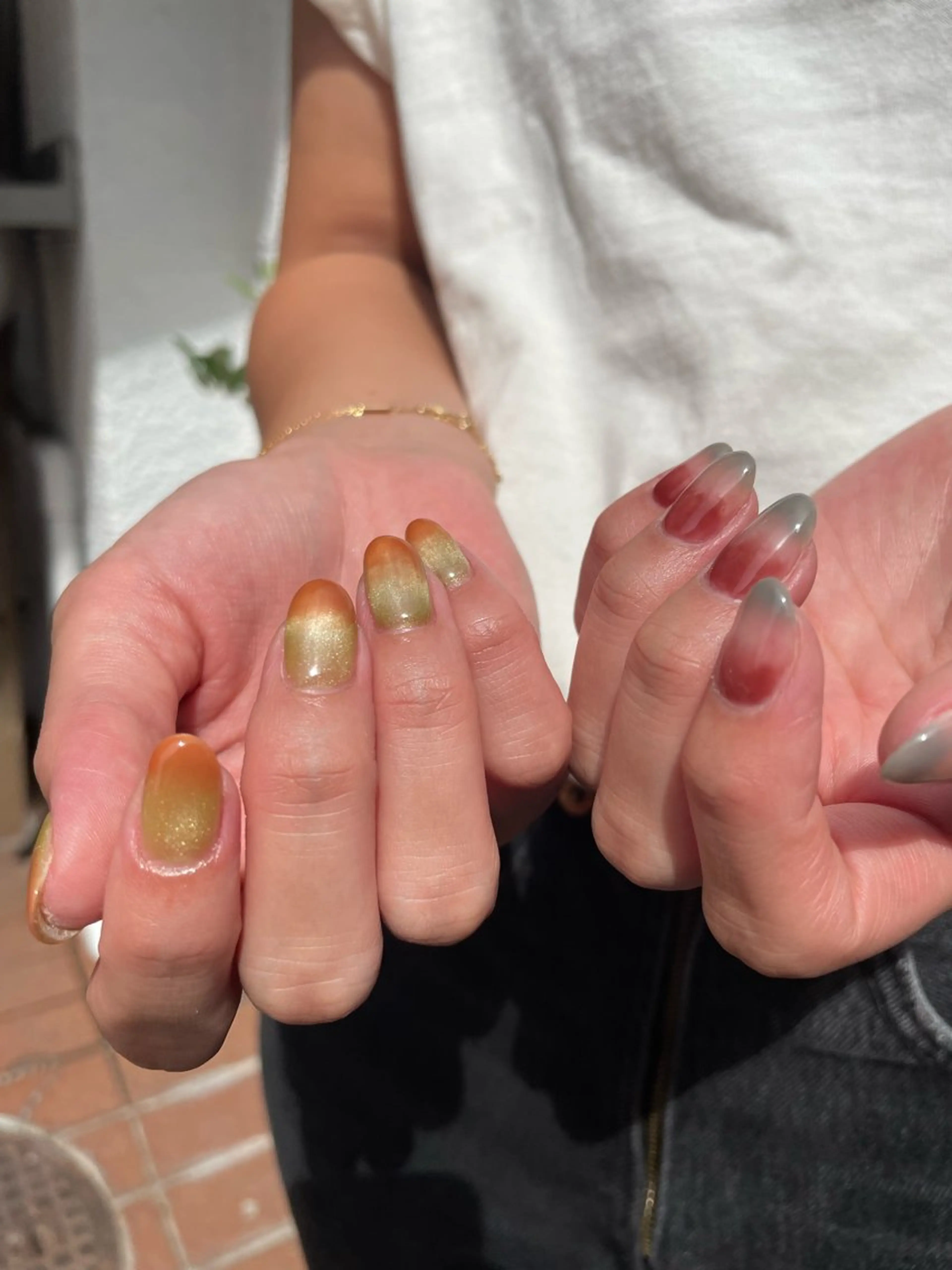 ネイル グラデーション マグネットネイル ハンドネイル Ballie/ Mizukiのネイルデザイン