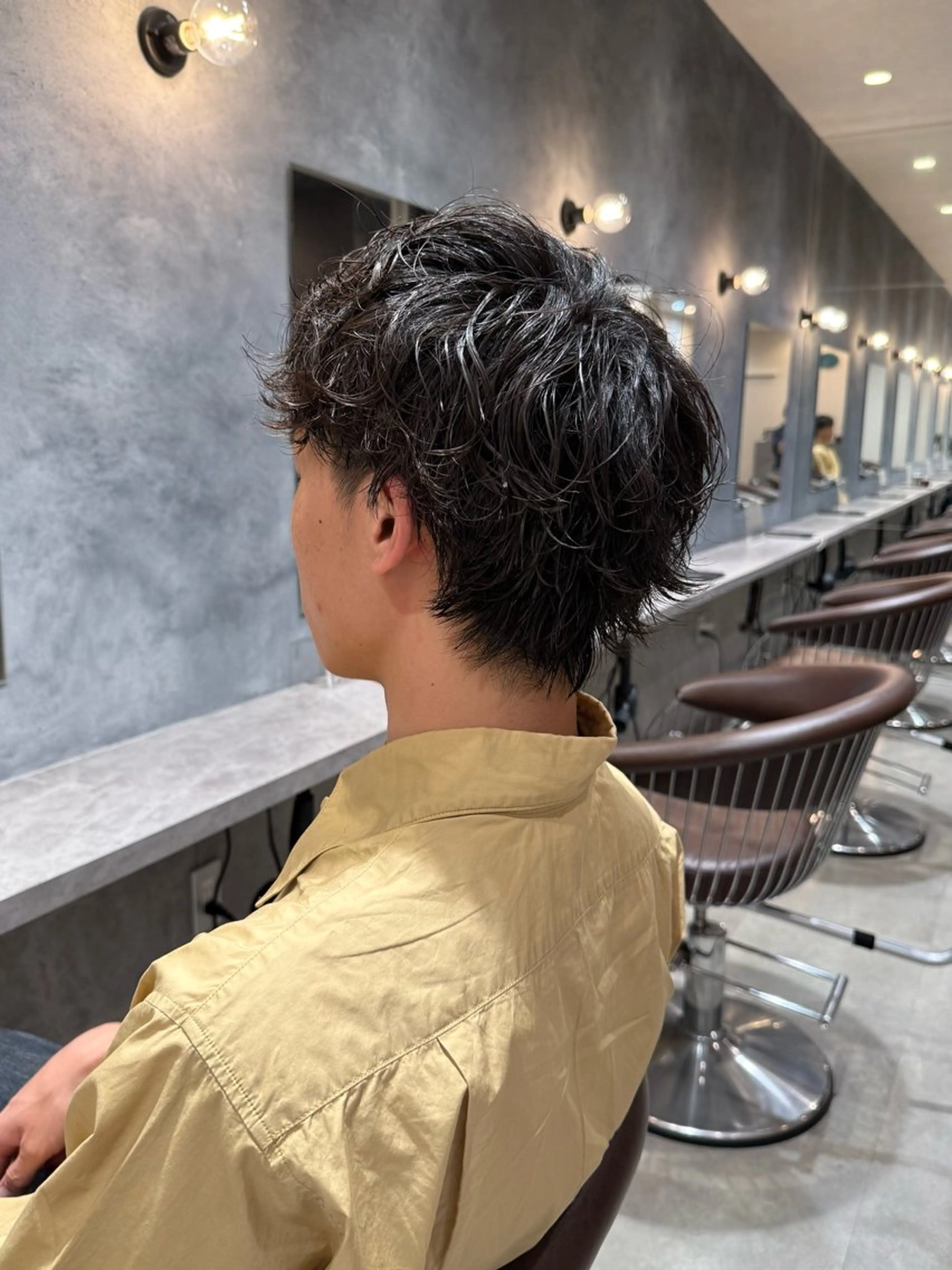 メンズ メンズパーマ 山元 くるみのヘアスタイル