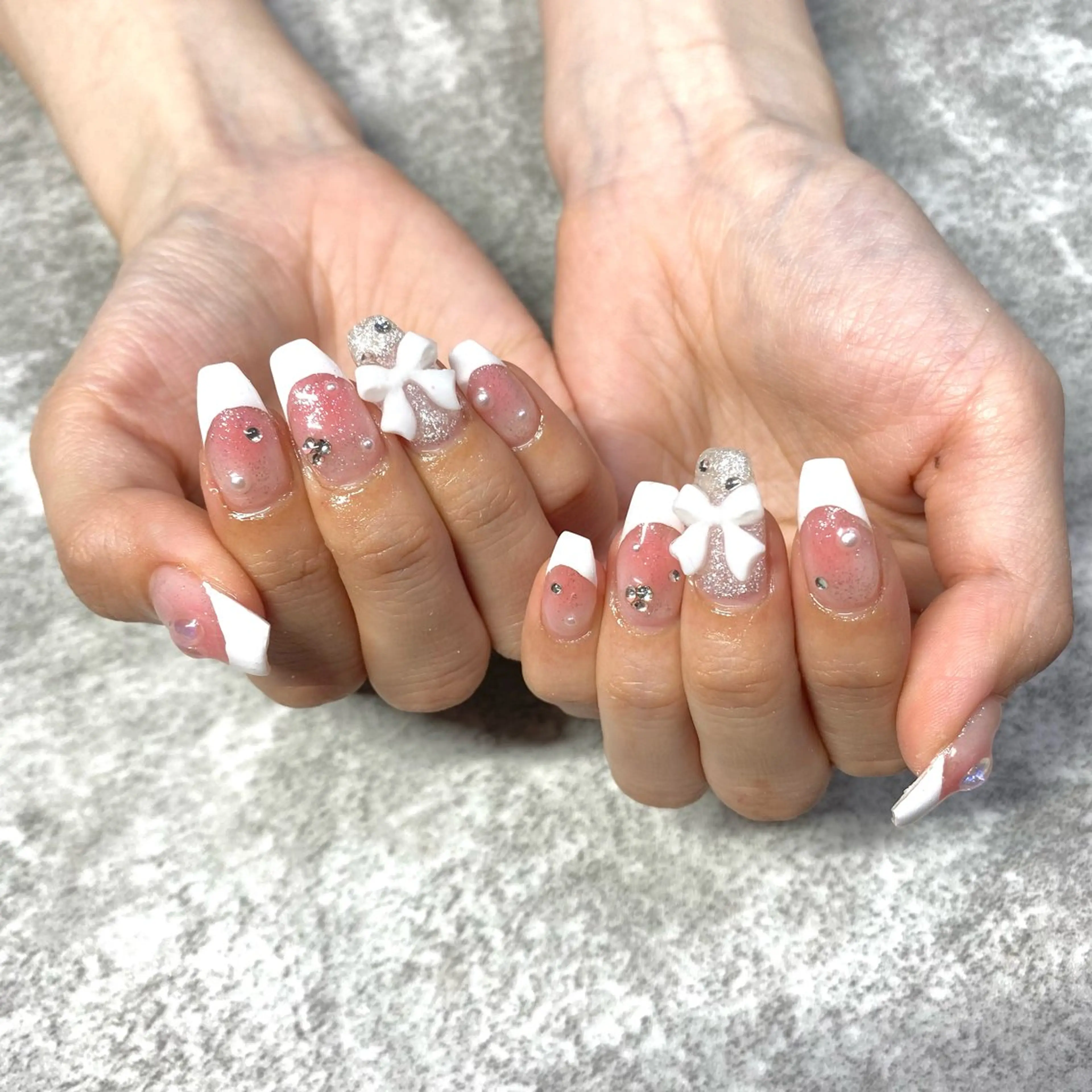 ネイル チークネイル フレンチネイル ハンドネイル ★Rinail... .のネイルデザイン