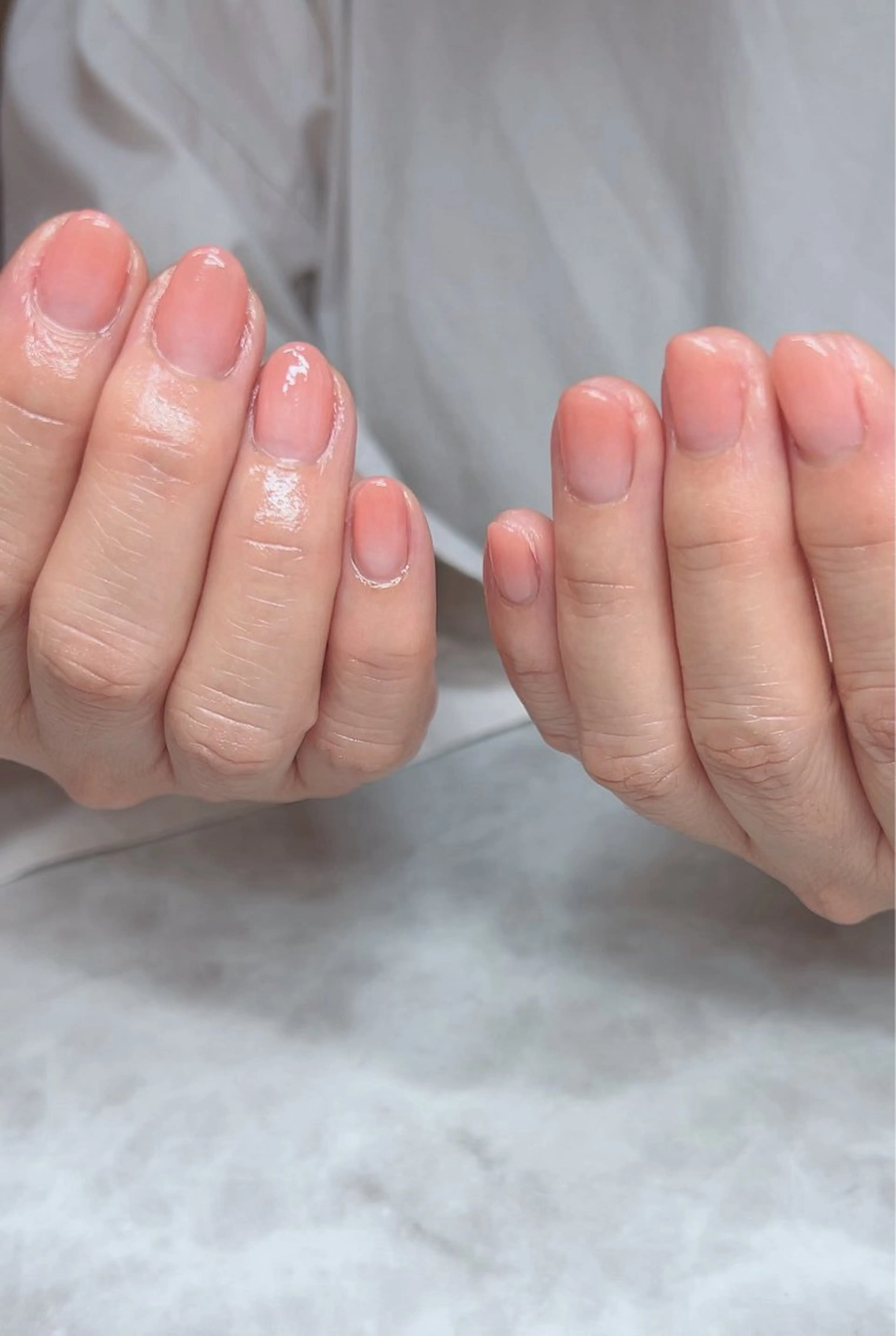 【♡オフなし】ハンドジェルネイル【お直し不可】カラーグラデーションorラメグラデーションの写真