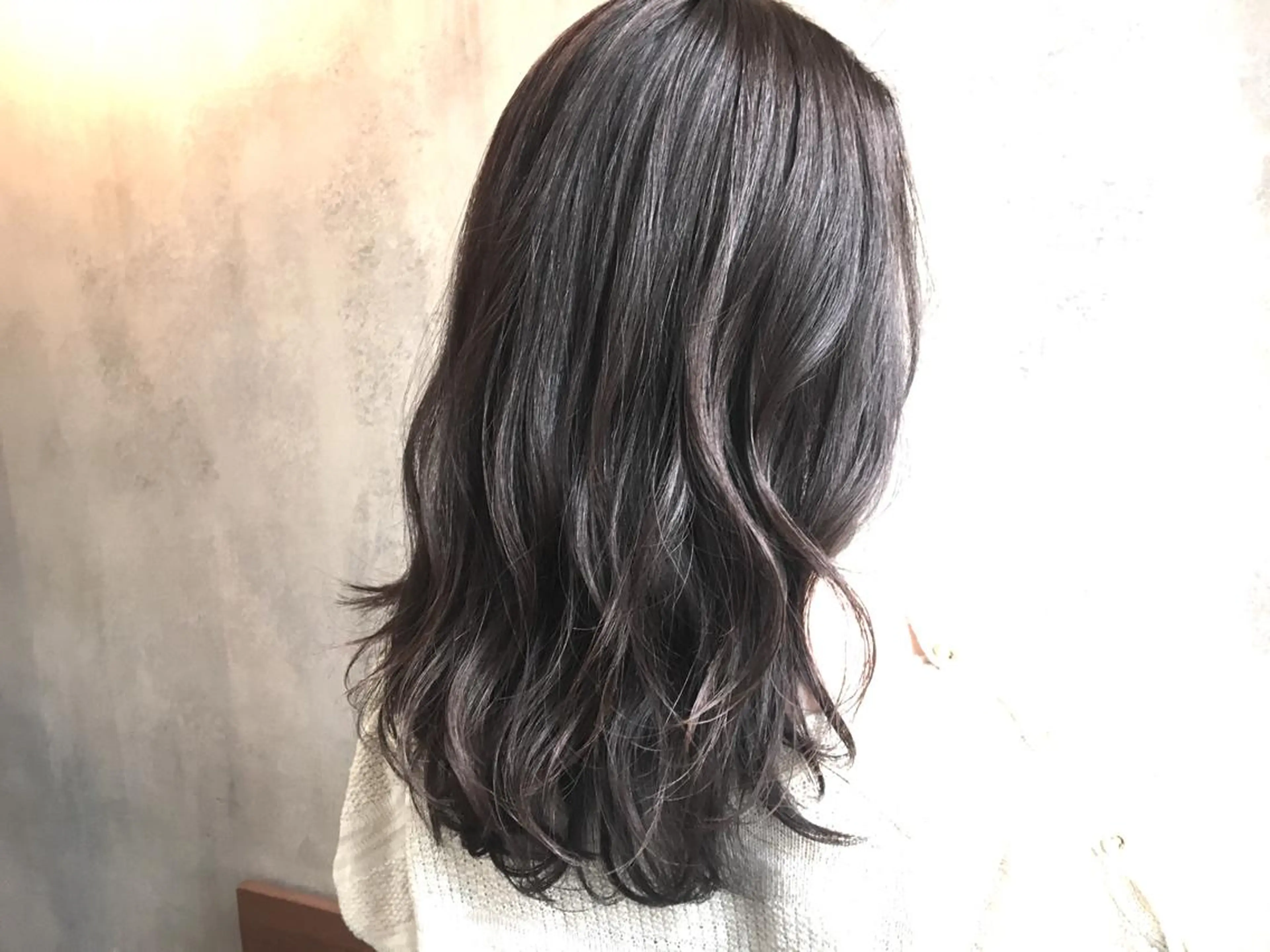 ミディアム カラー アッシュ ラベンダーカラー ラベンダーアッシュ 半個室女性salon 🩰Natsumiのヘアスタイル