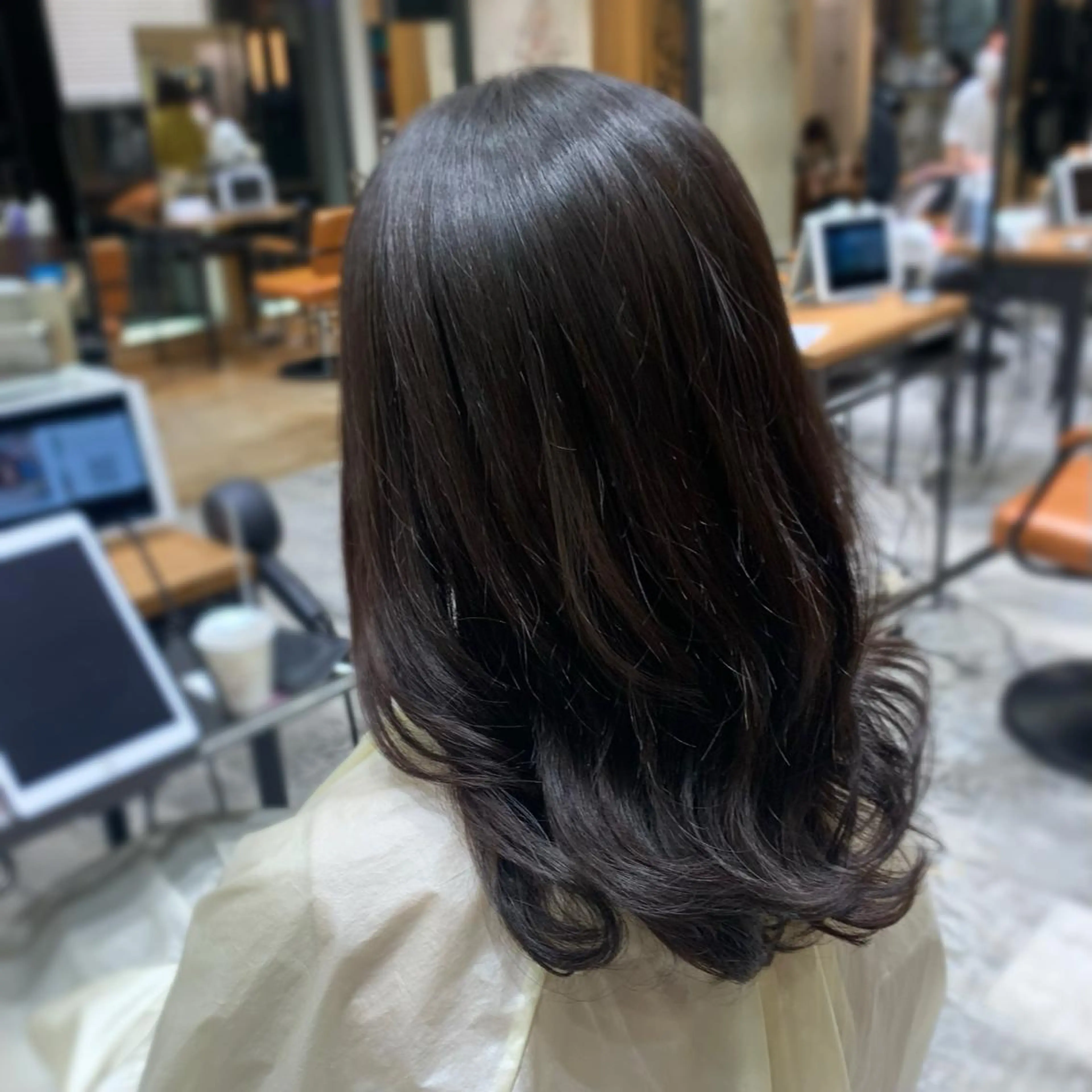 セミロング 🧡くびれヘア/前髪 顔周り🧡久原結衣のヘアスタイル