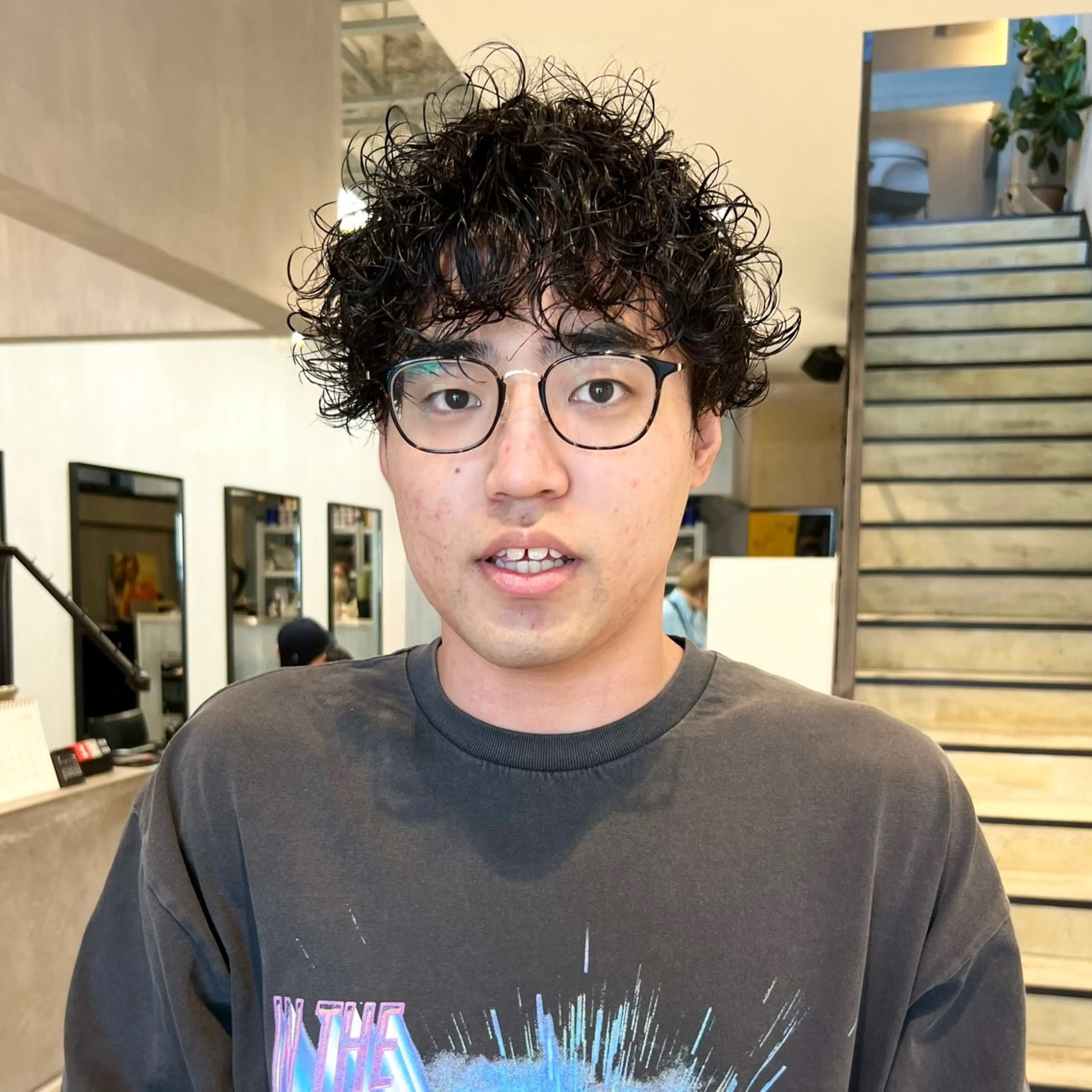 パーマ メンズ フェザーパーマ メンズパーマ プードルパーマ スペインカール スパイキーショート カット パーマ メンズパーマ/フェ ザーパーマ/古川晴輝のヘアスタイル