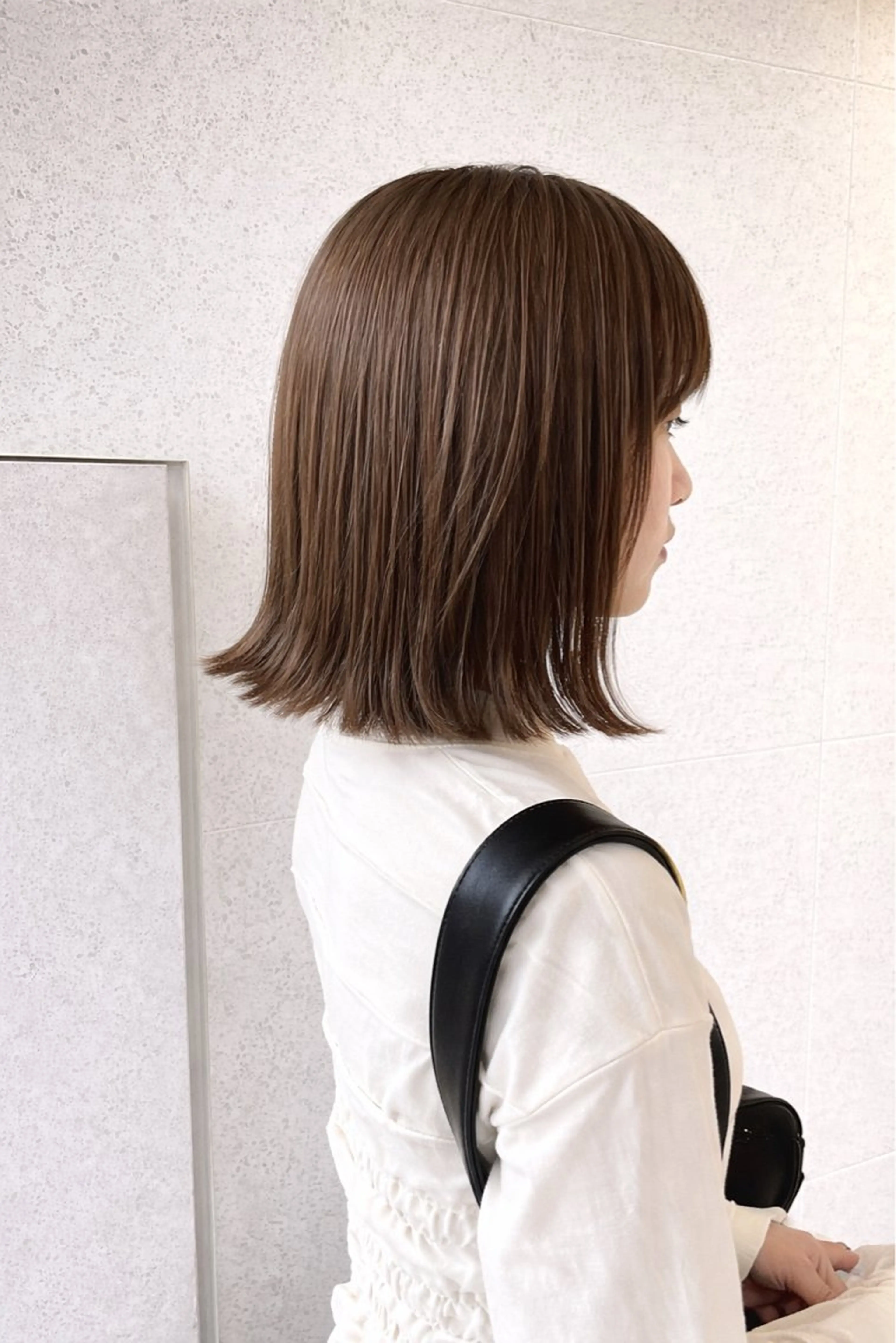 ミディアム カラー 透明感カラー グレージュ カット ヘアカラー トリートメント JUNTA 梅田茶屋町のヘアスタイル