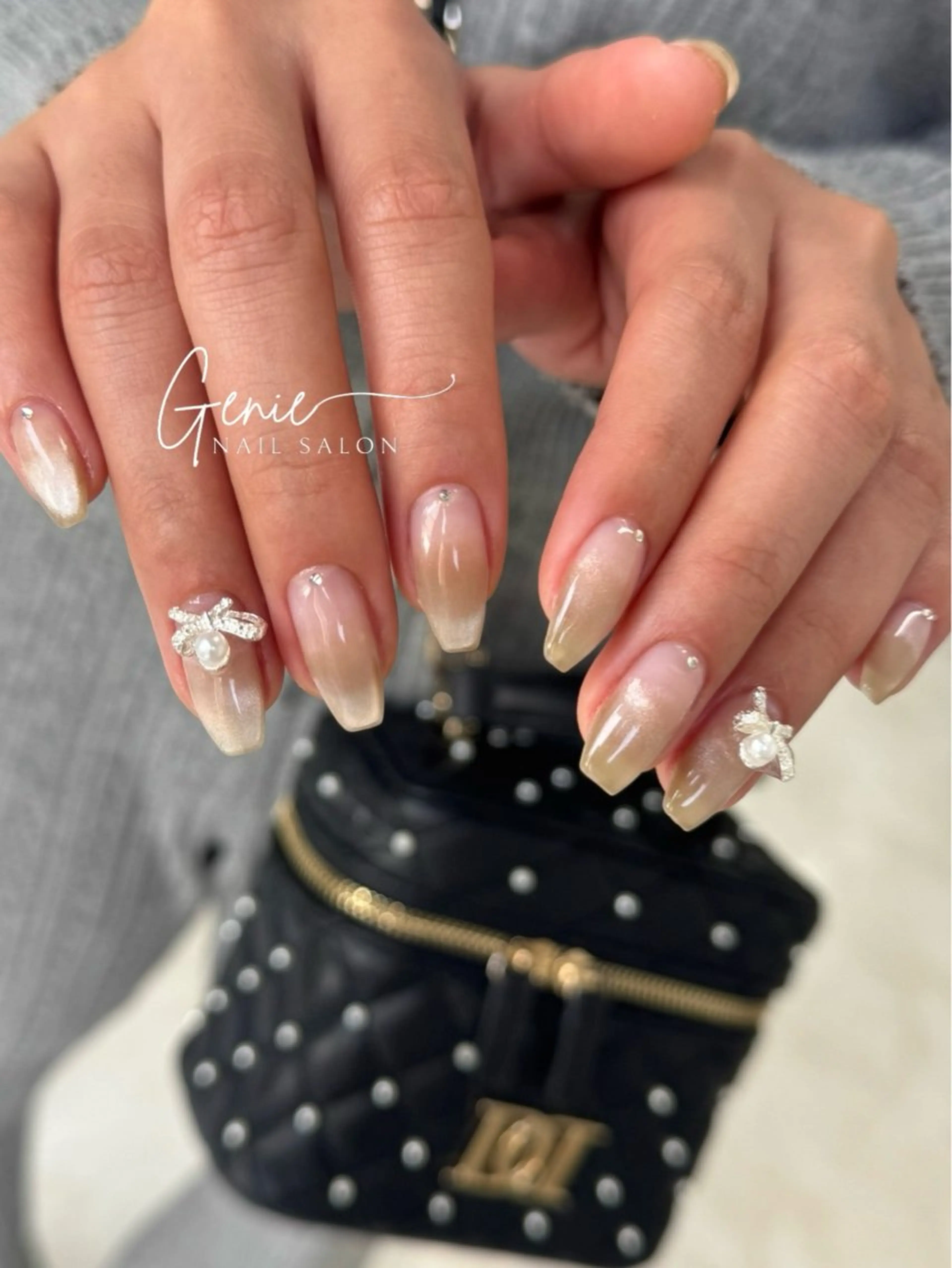 ネイル グラデーション マグネットネイル ハンドネイル Nail salon Genie所属・Nail salon Genieのネイルデザイン