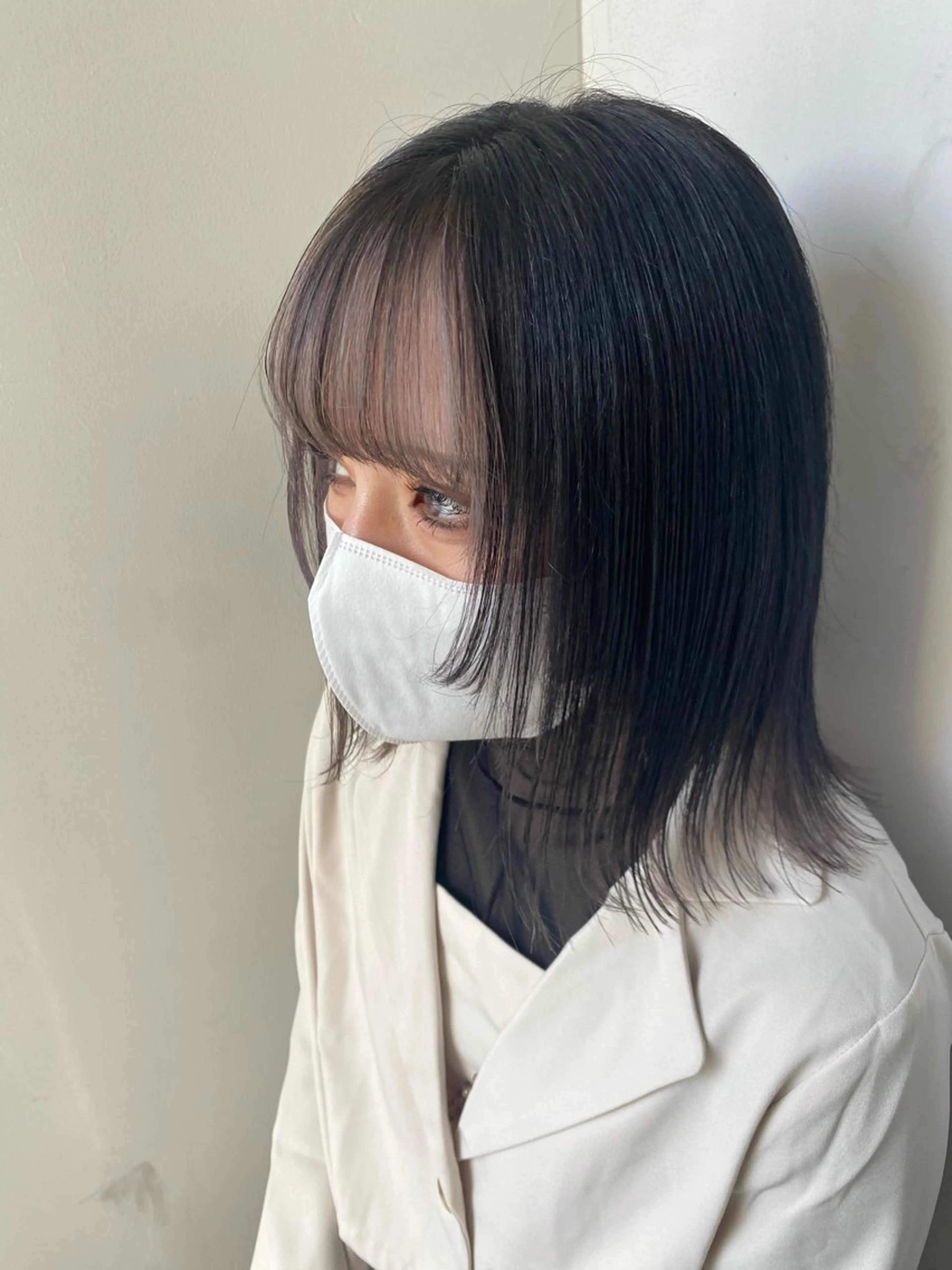 ミディアム カラー カット ヘアカラー 赤み消しカラー🌱 YUZUKI🫧のヘアスタイル