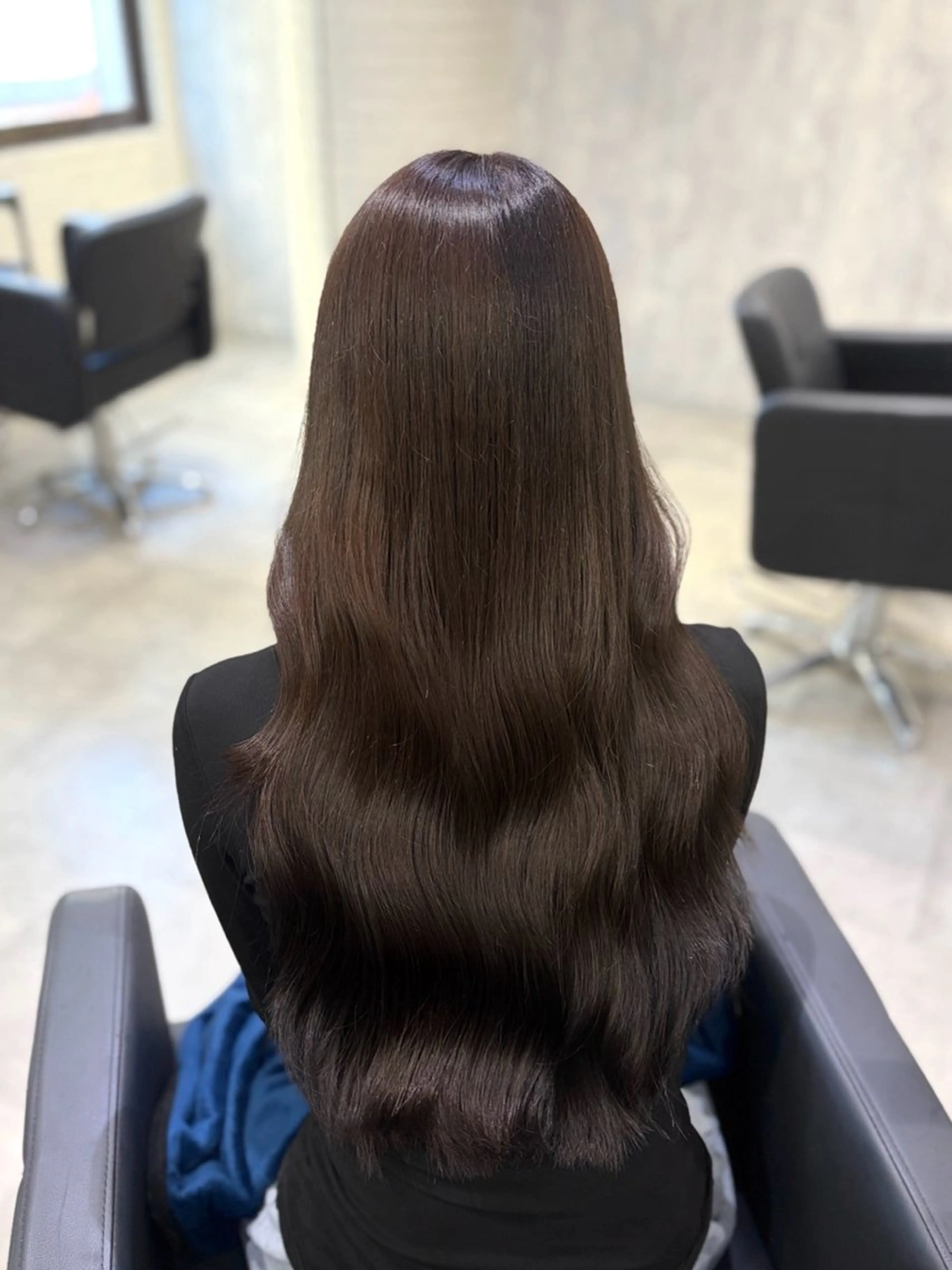ロング カラー アッシュ アッシュブラウン ブラウンカラー 透明感カラー カット ヘアカラー トリートメント shiori/透明感 /顔周り/髪質改善のヘアスタイル