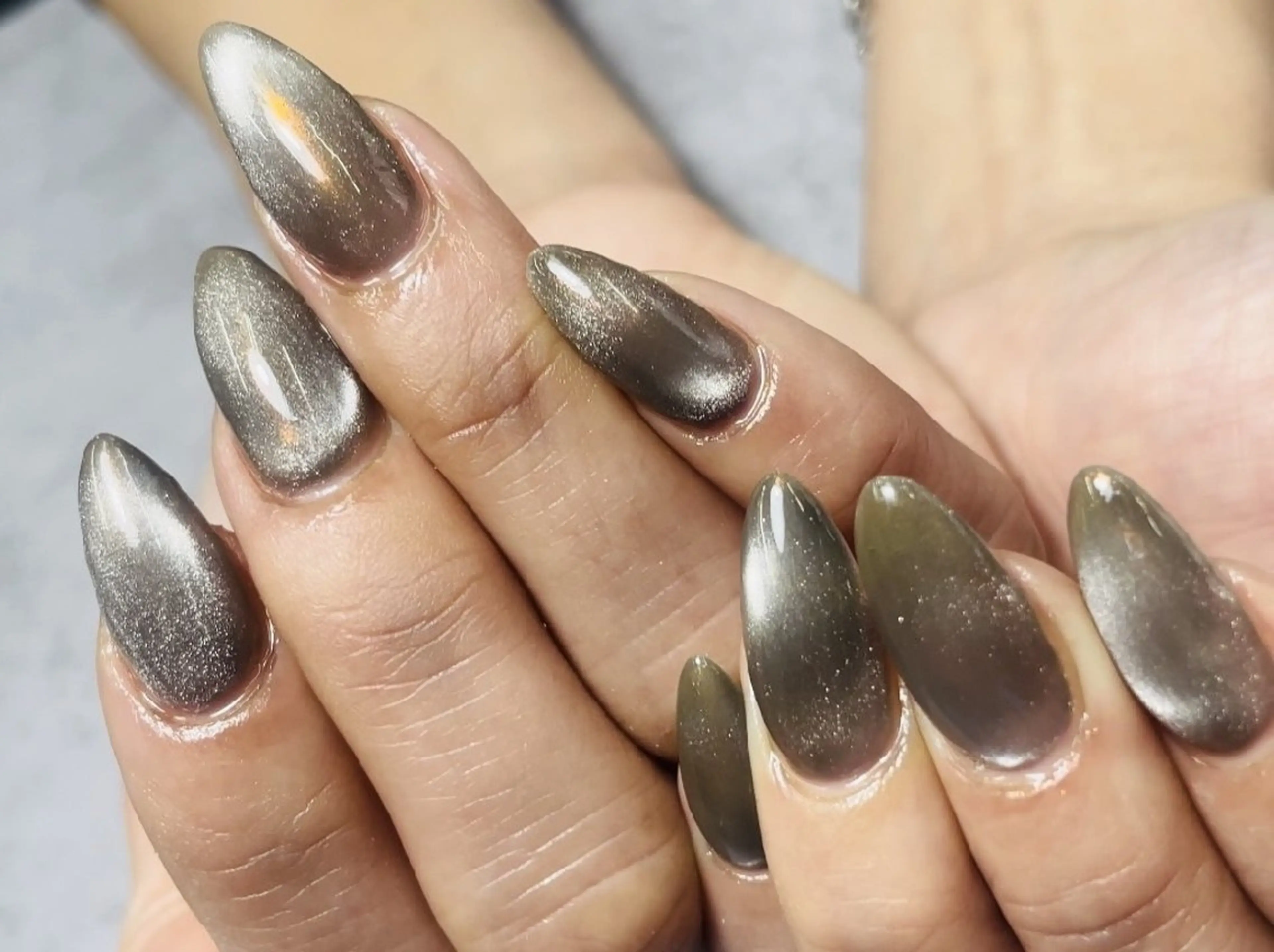 (オフ込み)【ミニモ限定価格】長さだし10本💅🏻マグネットネイル💅🏻うる艶✨の写真