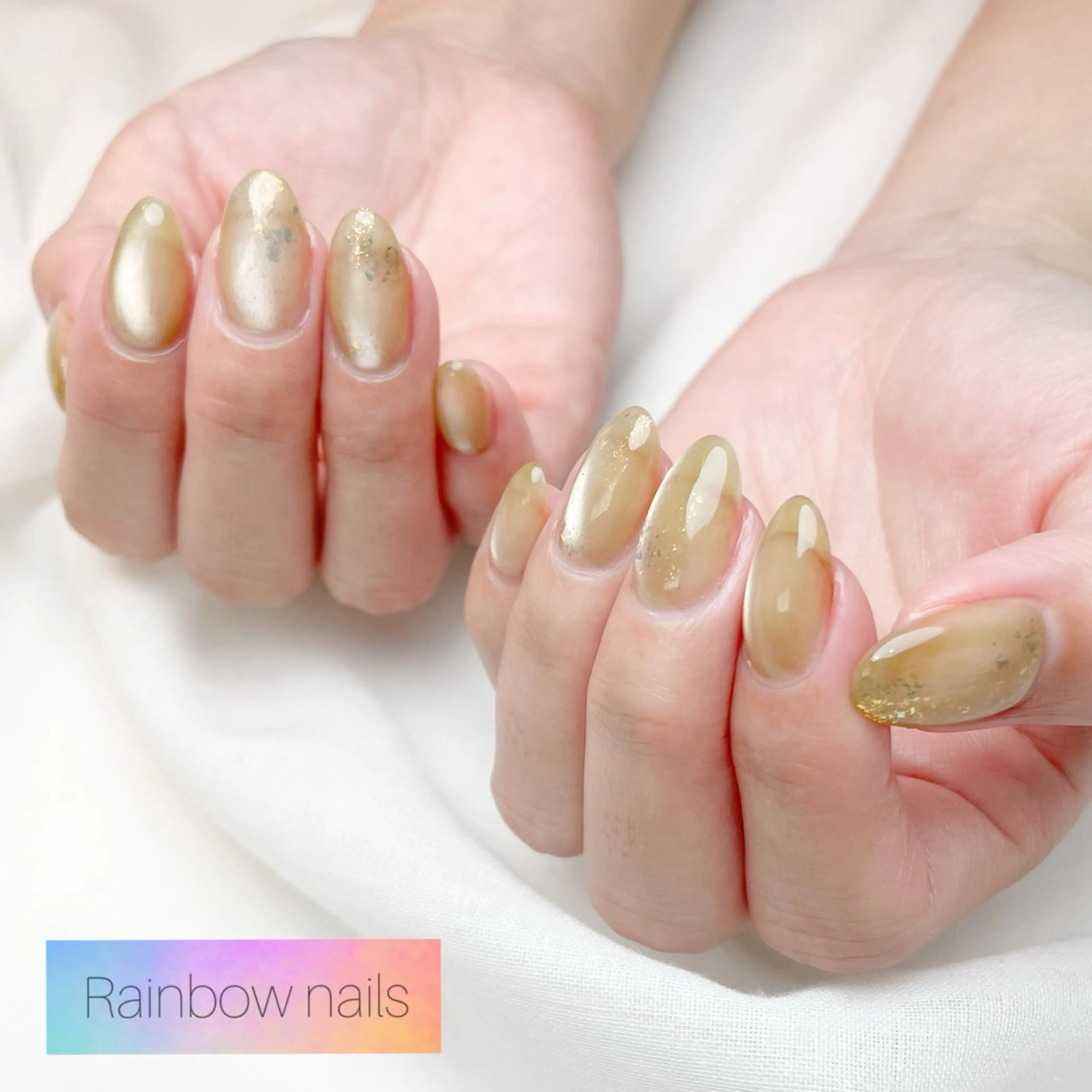 ネイル Rainbow nailsくろちゃんのネイルデザイン