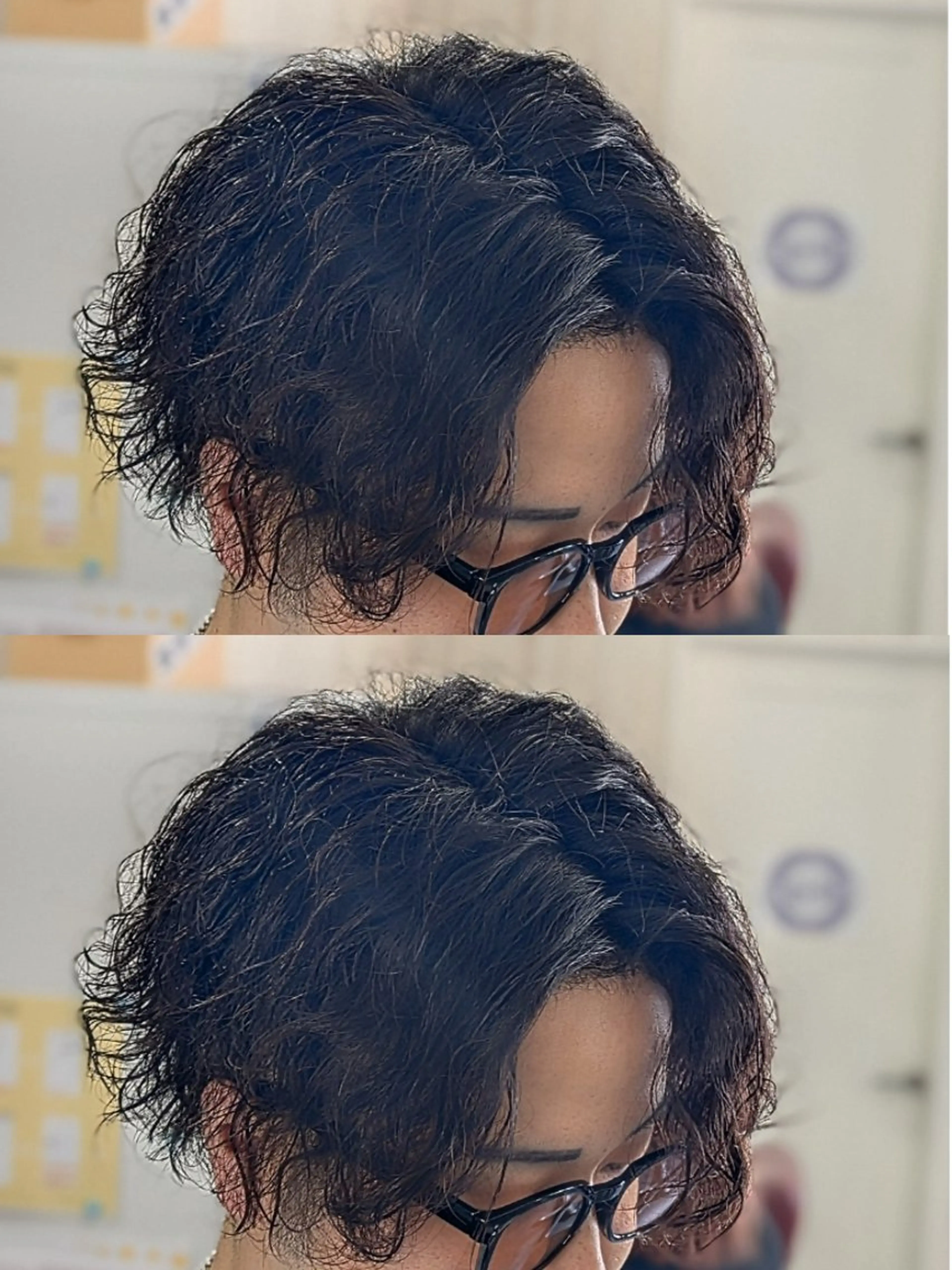 パーマ メンズ アップバング センターパート フェードカット メンズ韓国風 韓国マッシュ カット パーマ トリートメント メンズパーマ/ボブ/ レイヤー店長えのもとのヘアスタイル