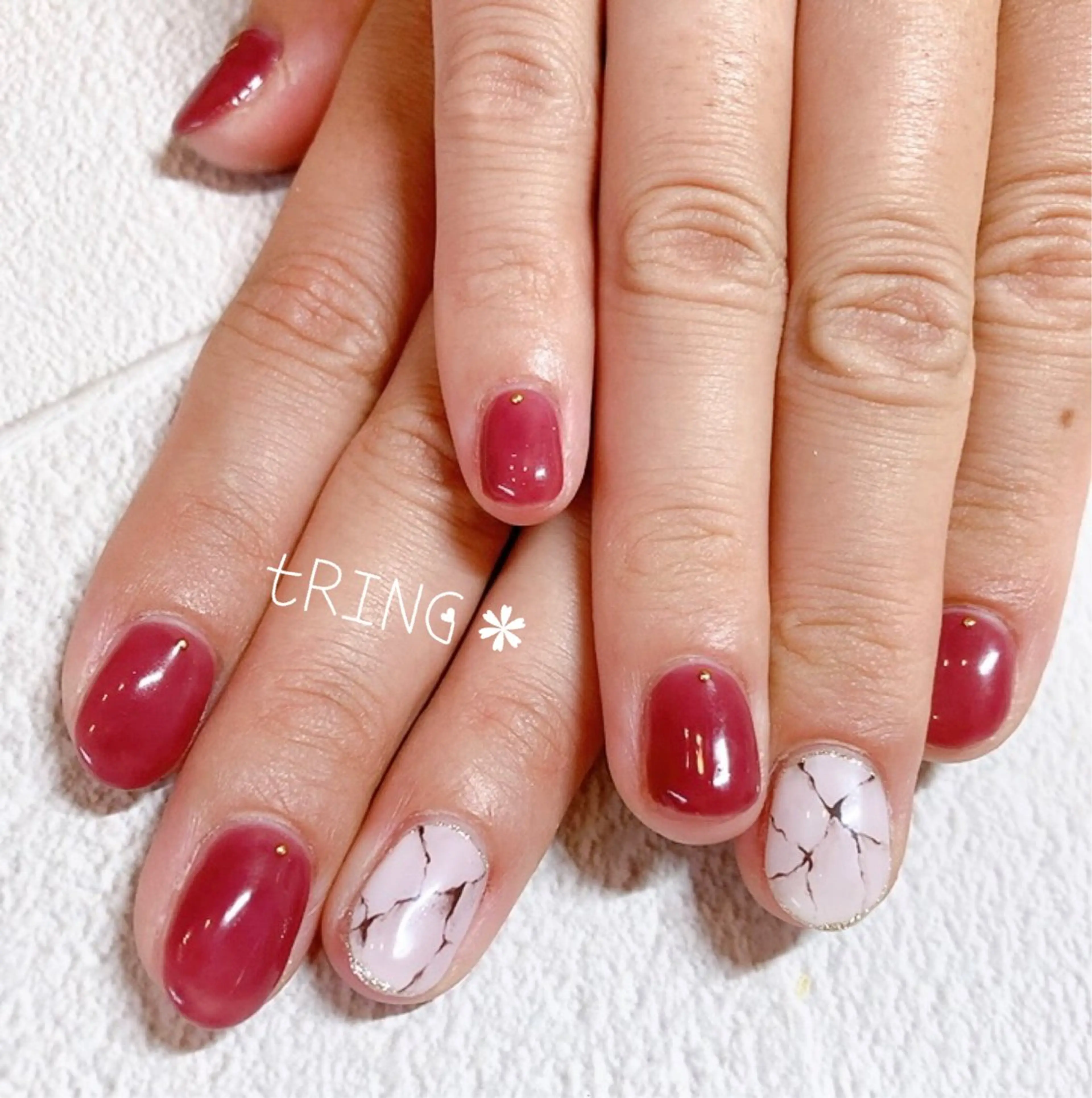 ネイル ハンドネイル tRING＊ しいの木台のネイルデザイン