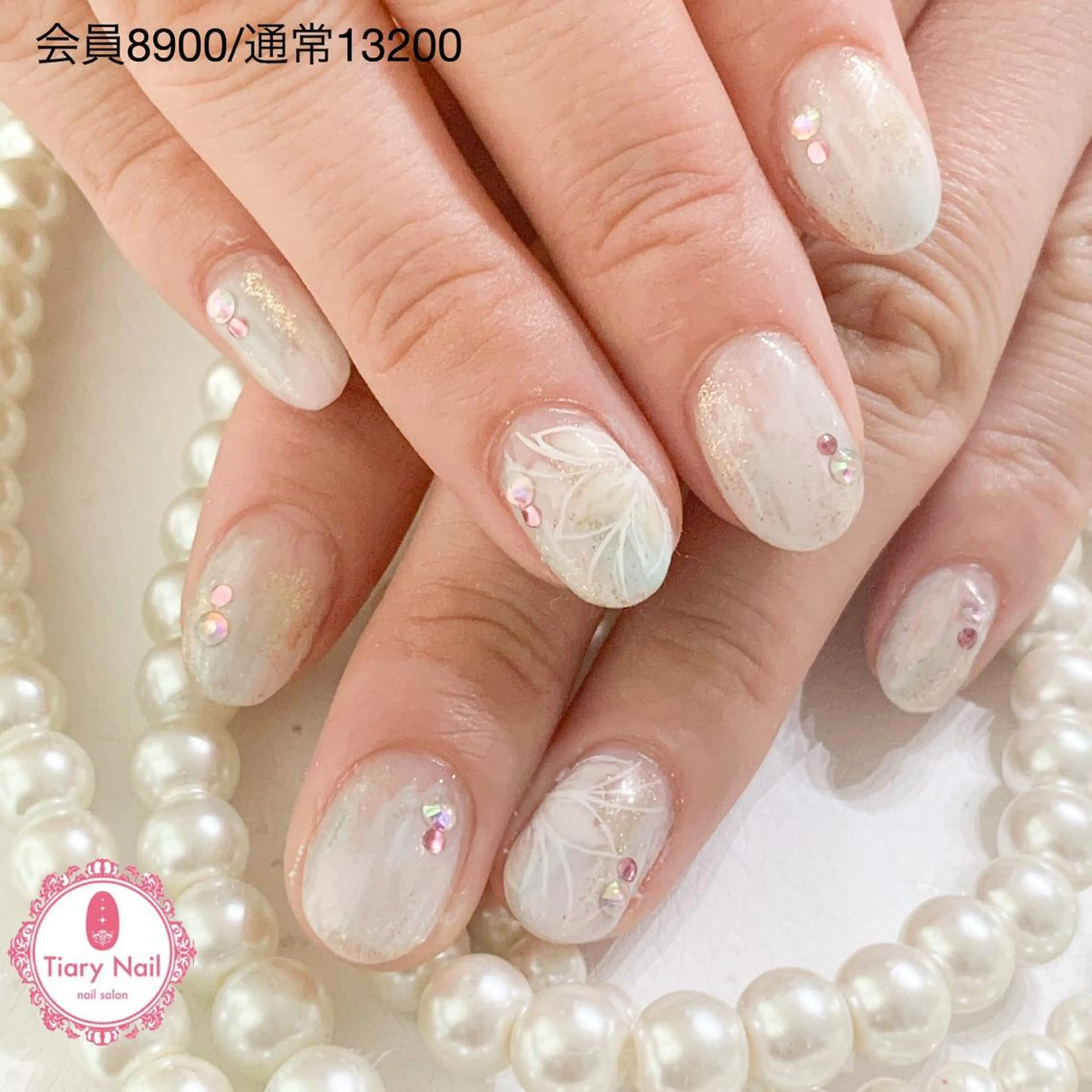 ネイル 桜ネイル 長さ出し オフィスネイル スカルプネイル シンプルネイル 💗🪽Tiary Nail🪽💗のネイルデザイン