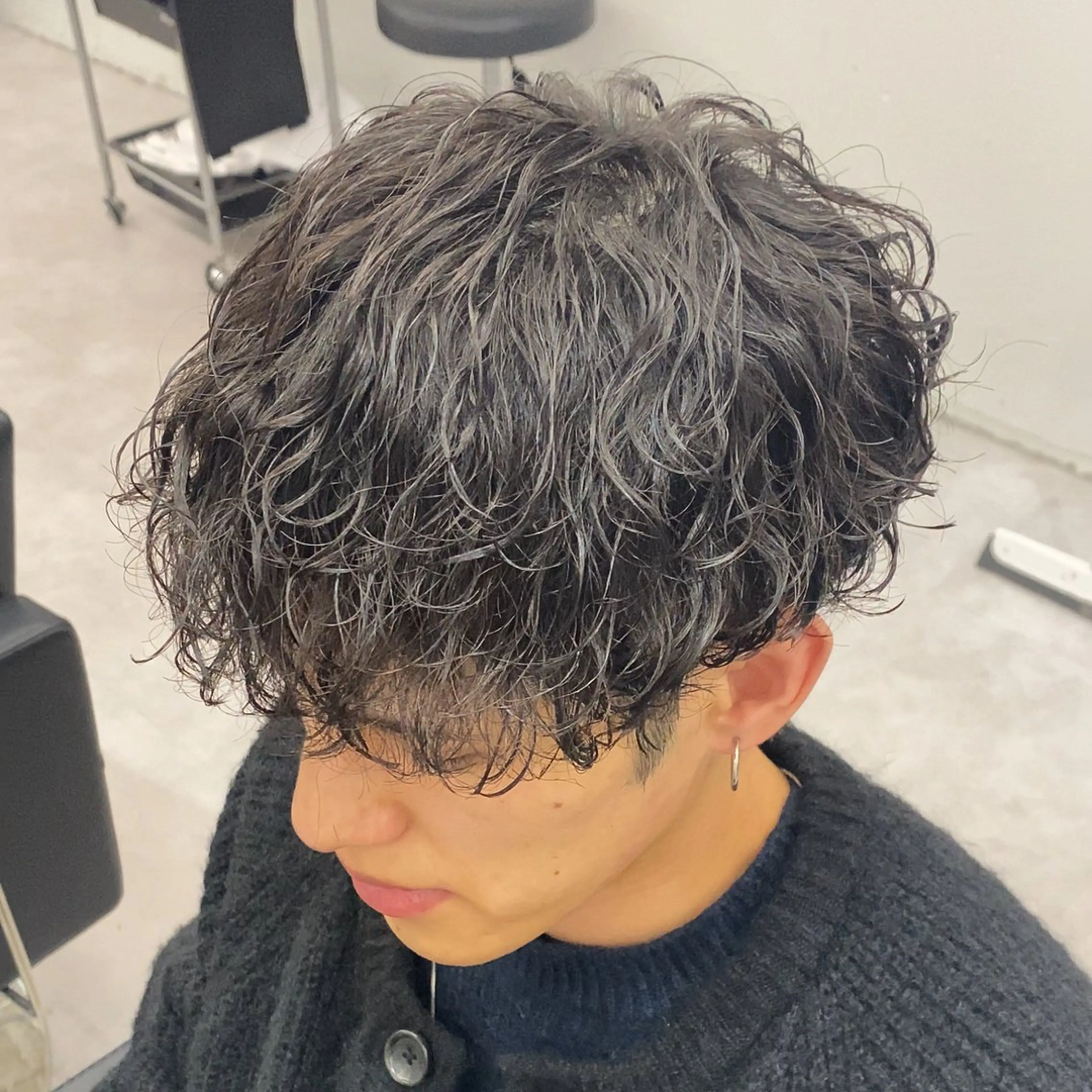 パーマ メンズ メンズ特化LIBER 石川玲央のヘアスタイル