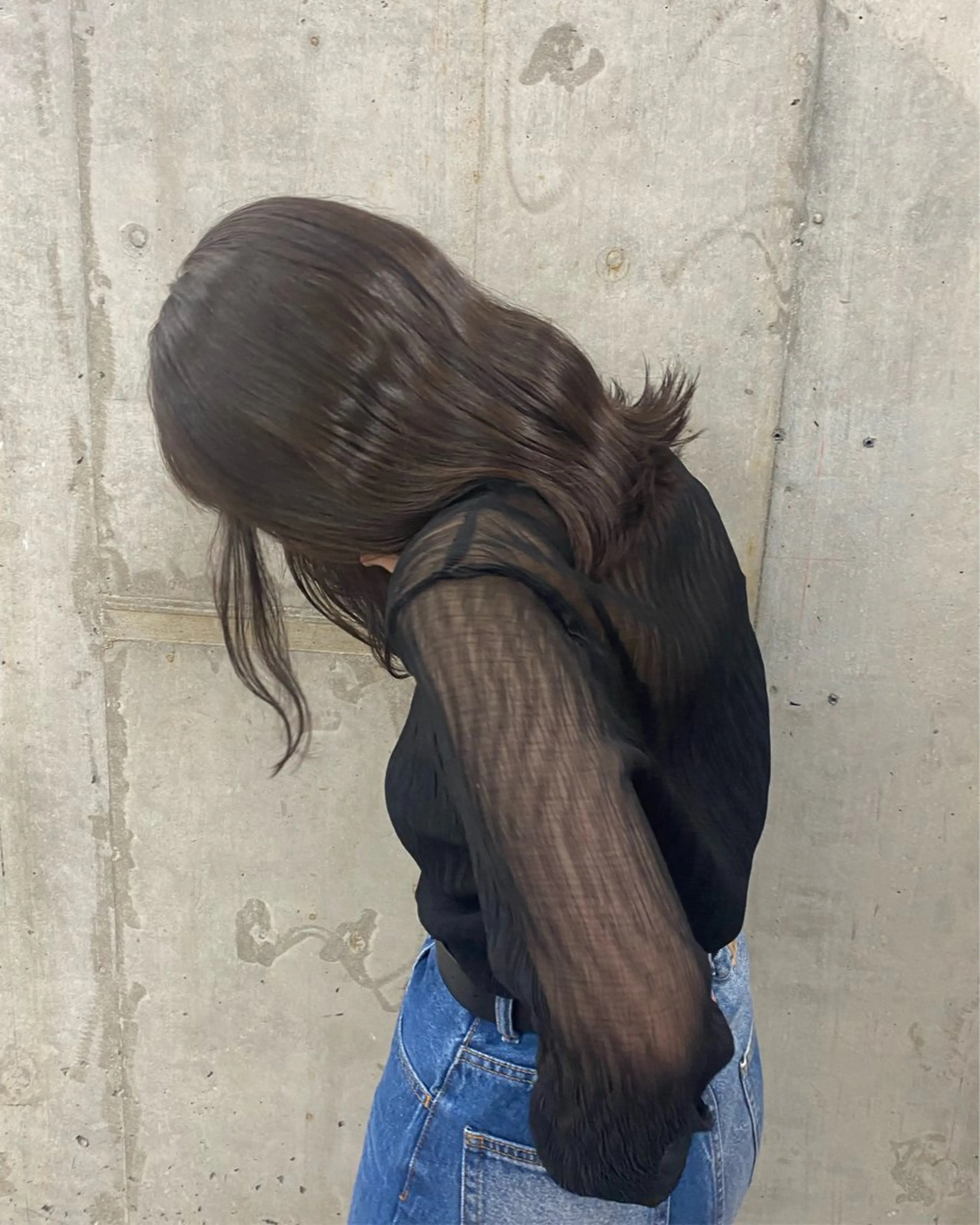 ミディアム カラー ヘアアレンジ ブラウンカラー チョコレートブラウン 苗代萌/ぷるツヤ髪 🫧／レイヤーカットのヘアスタイル