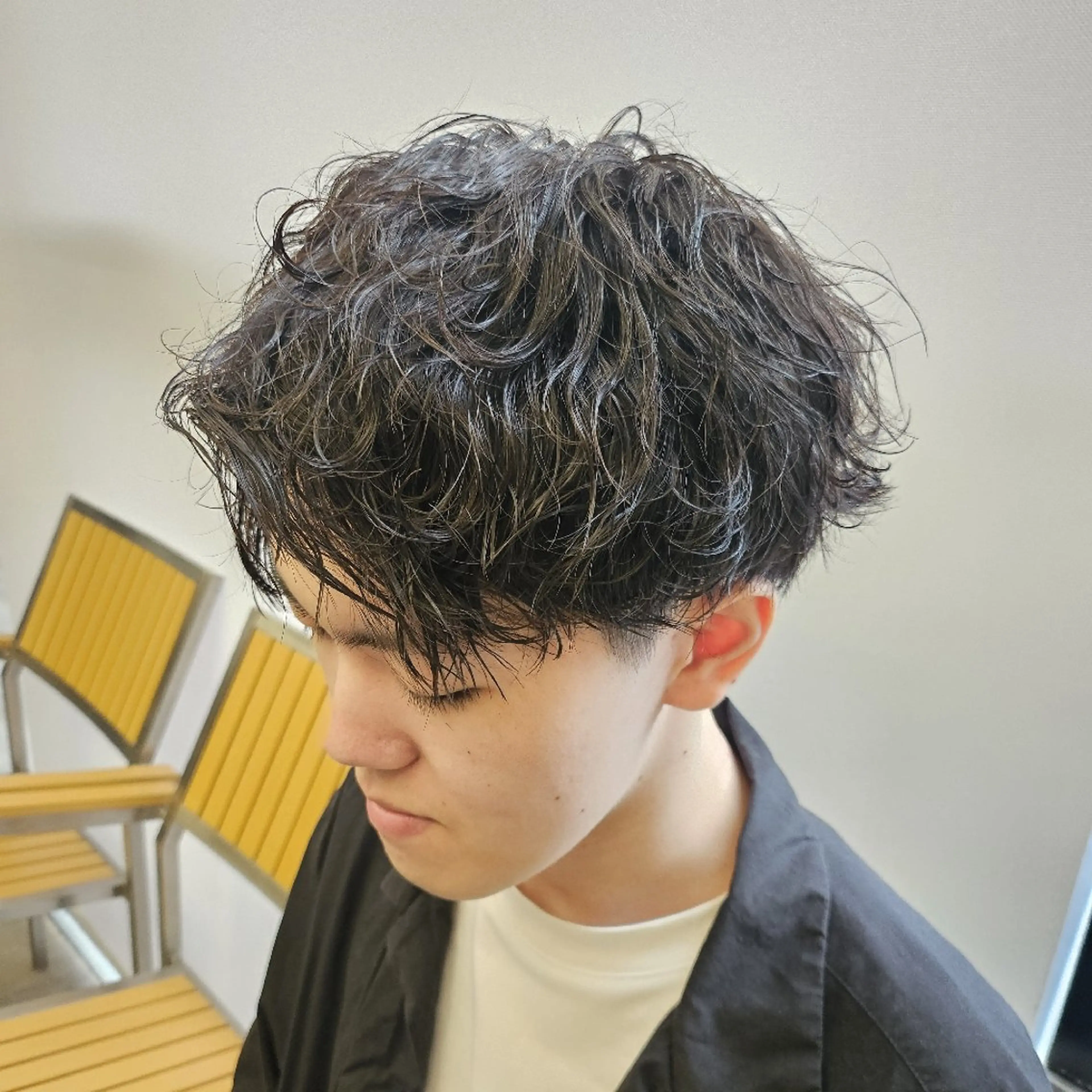 ショート メンズ パーマ ☀️ボブスタイル特化 大山あさひ☀️のヘアスタイル
