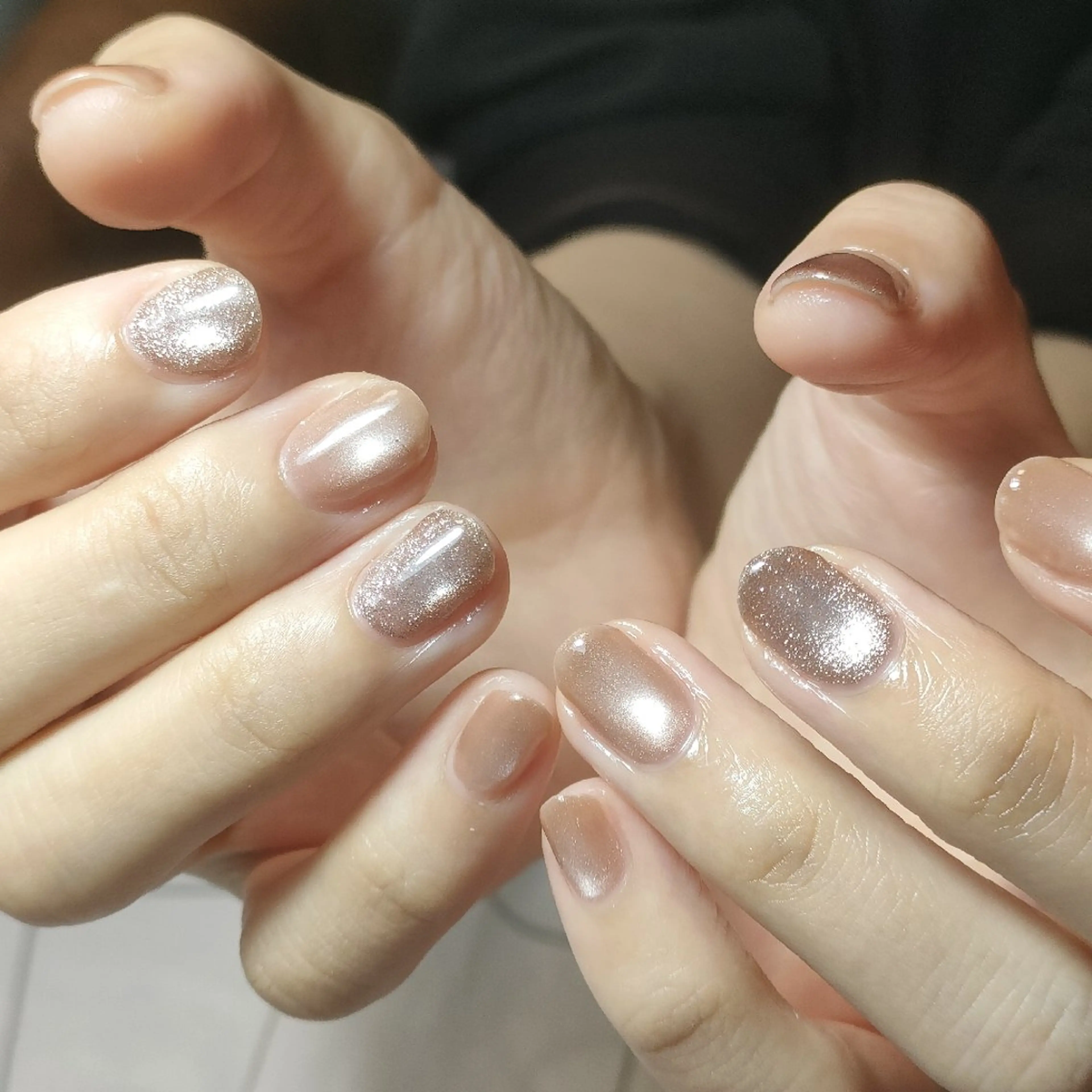 ネイル ジェルネイル マグネットネイル oir. nailsalonのネイルデザイン