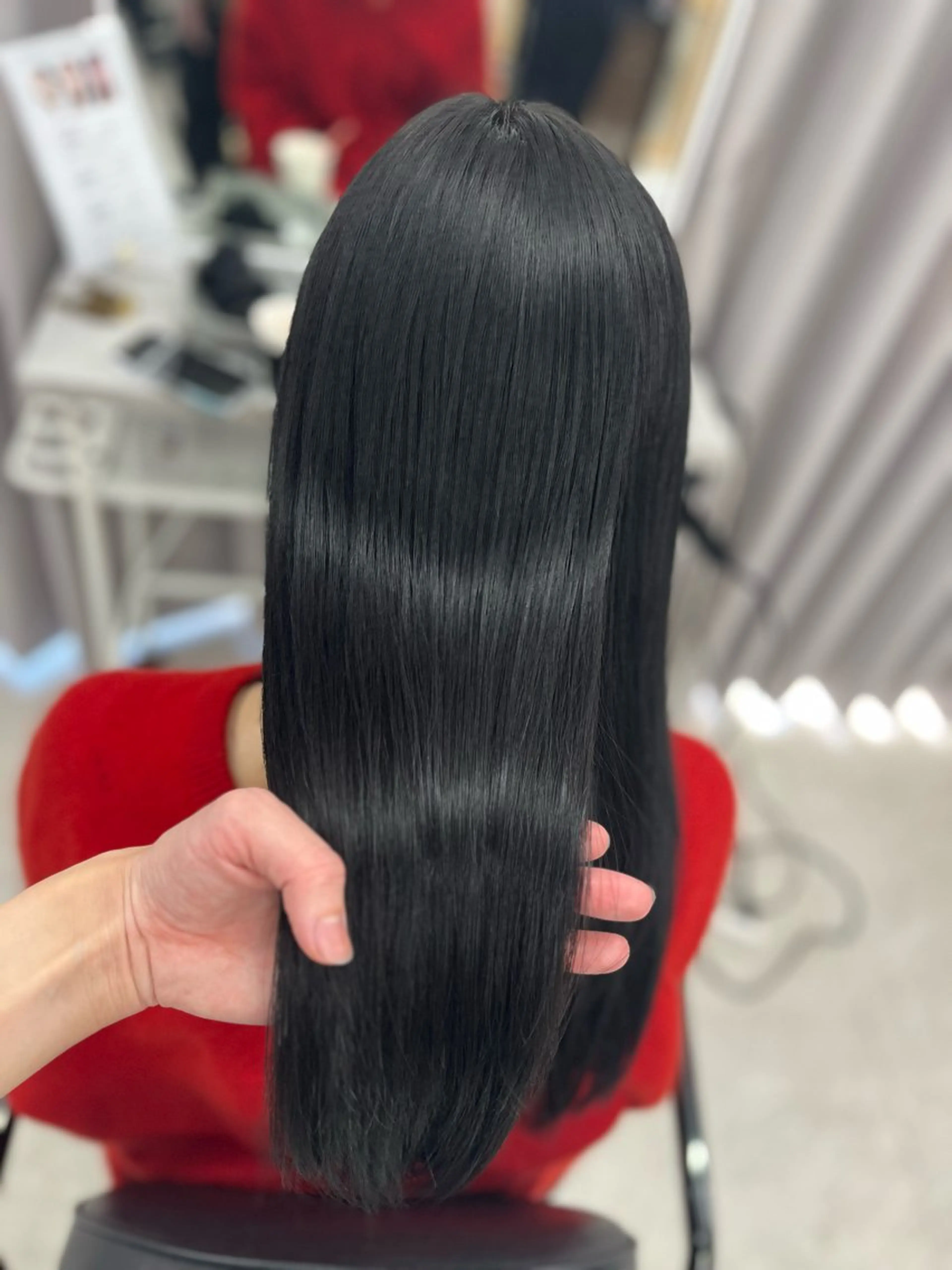 ロング カラー 黒髪 カット ヘアカラー トリートメント 🫧ぷる艶カラー🫧 Yuubi🦩のヘアスタイル