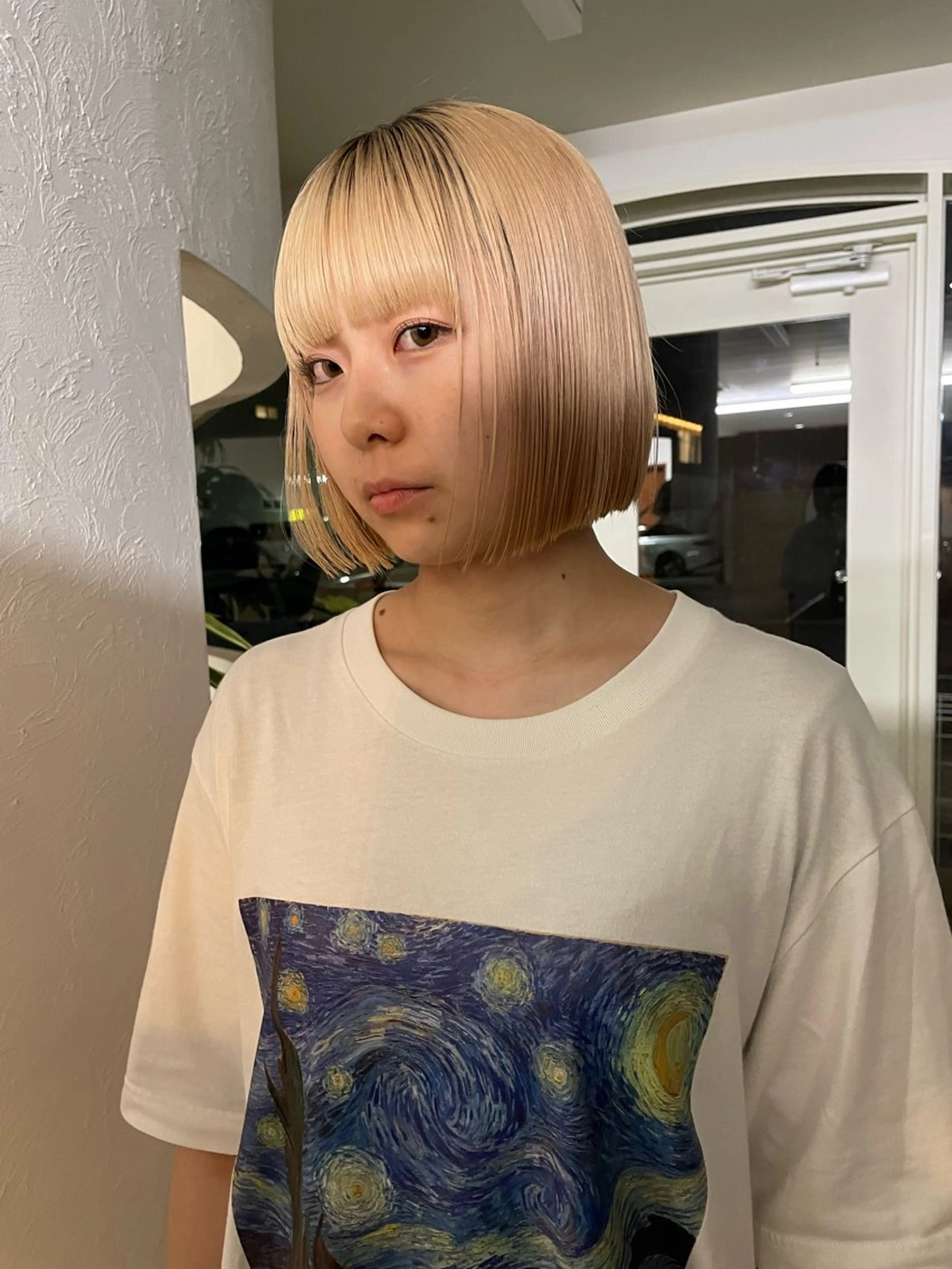 ミディアム カラー aco/名古屋.栄 ボブ/透明感カラーのヘアスタイル