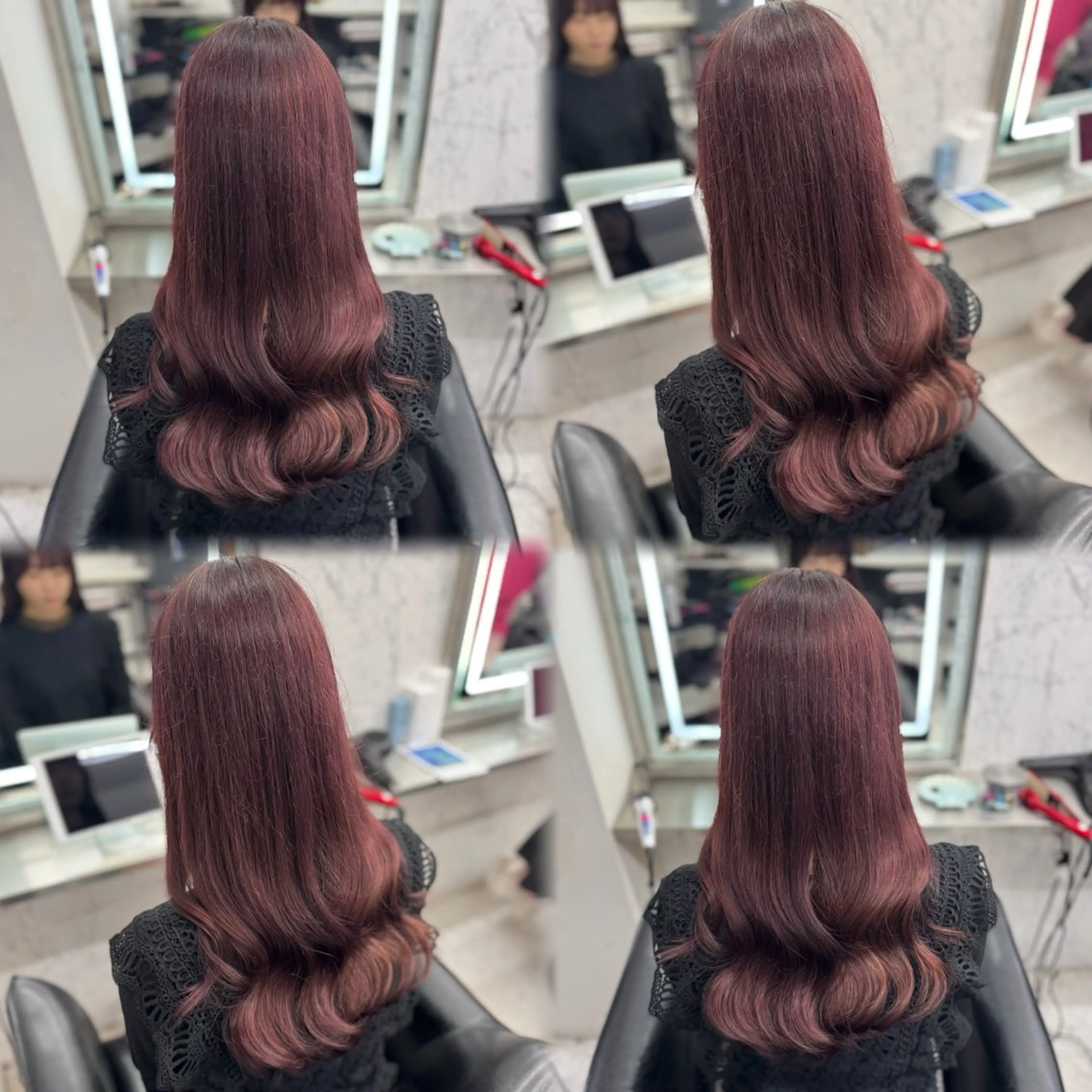 ロング カラー ハイトーンカラー ラベンダーカラー ラベンダーピンク ピンクカラー トリートメント JPCY MIRIYAのヘアスタイル