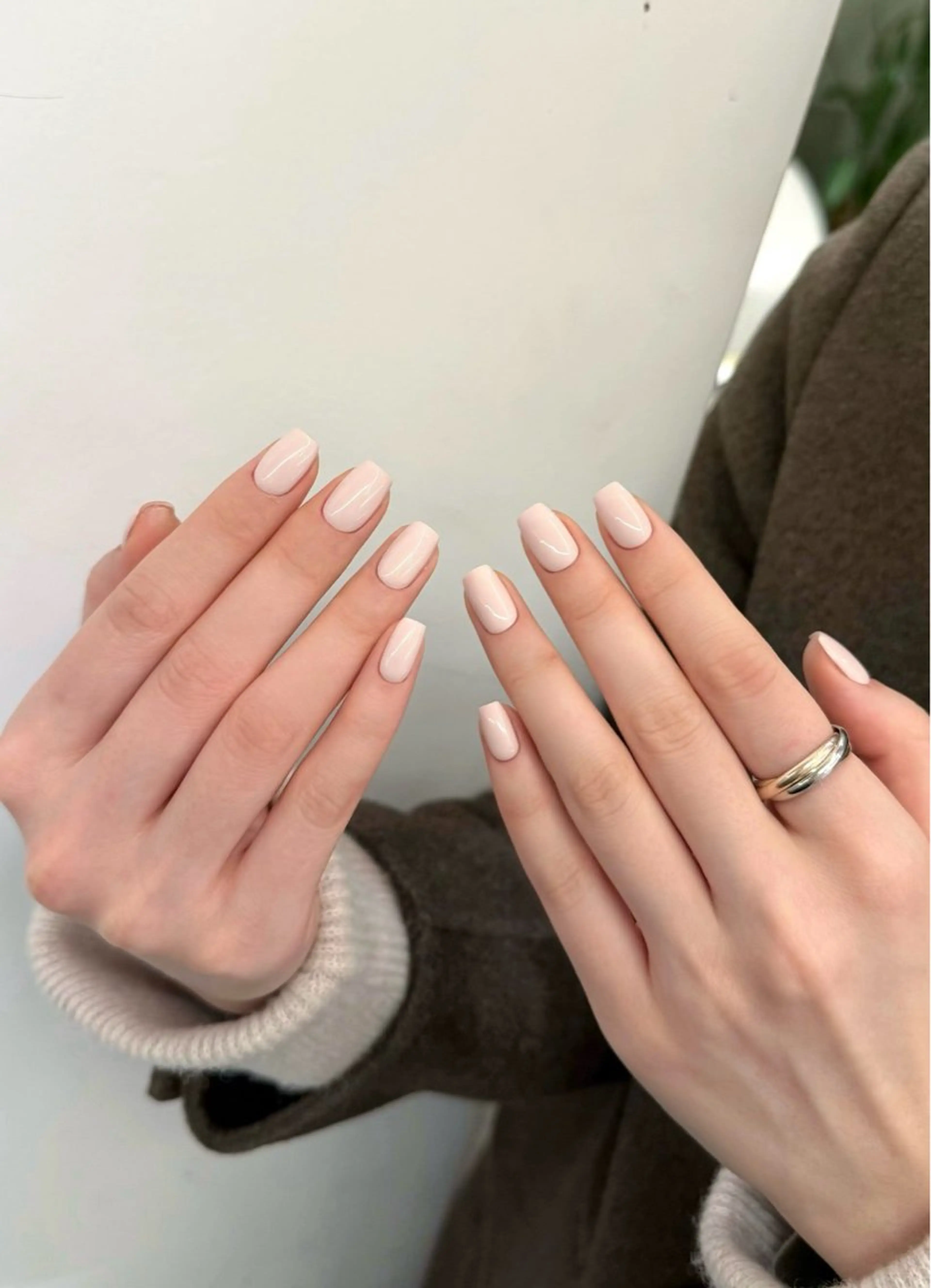 ネイル アートネイル オーロラネイル クリアネイル 長さ出し フレンチネイル ハンドネイル 佐藤 笹のネイルデザイン