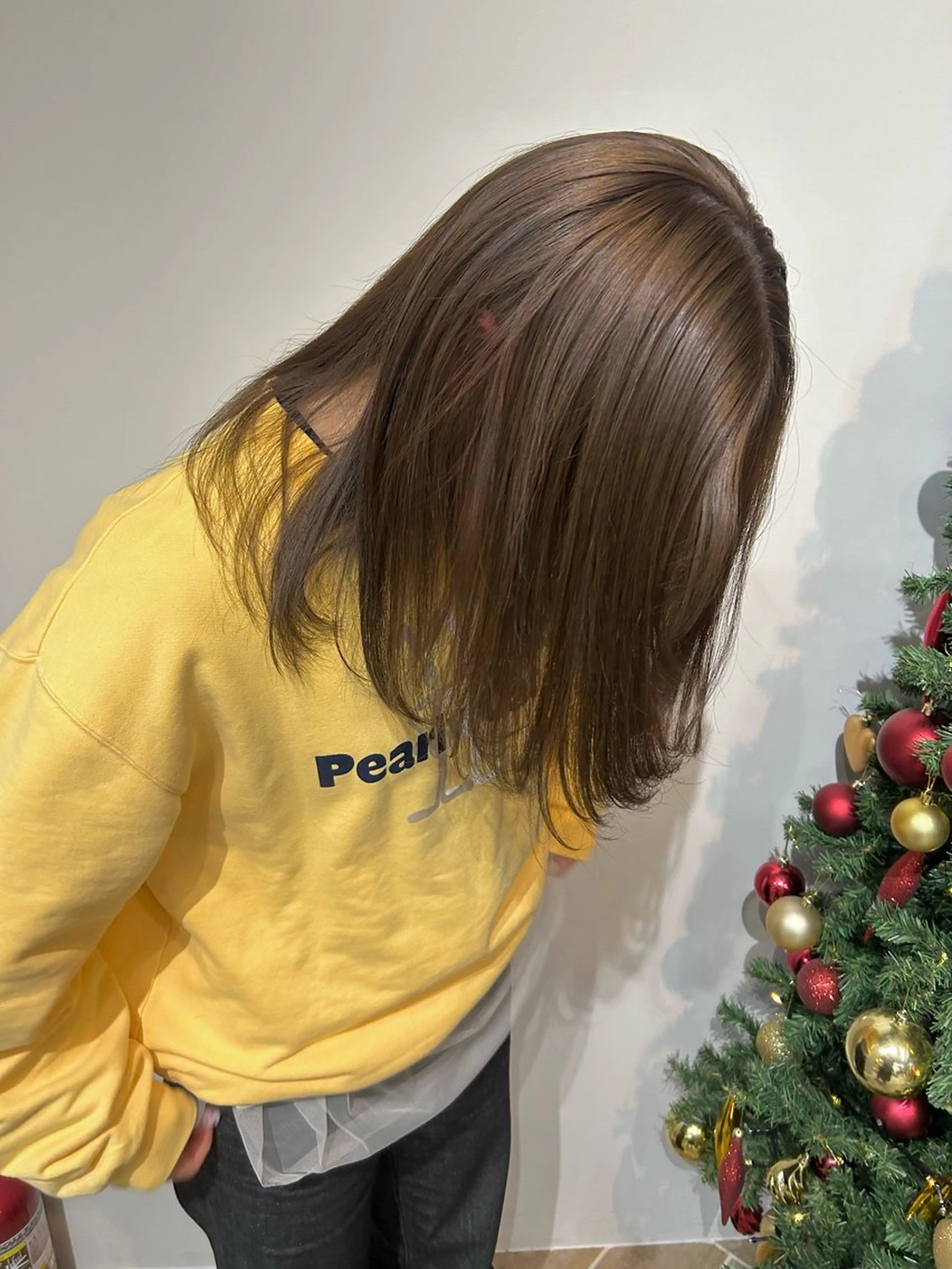 カラー ヘアカラー ベージュ/ダブルカラ ー/新潟駅/青柳萌果のヘアスタイル