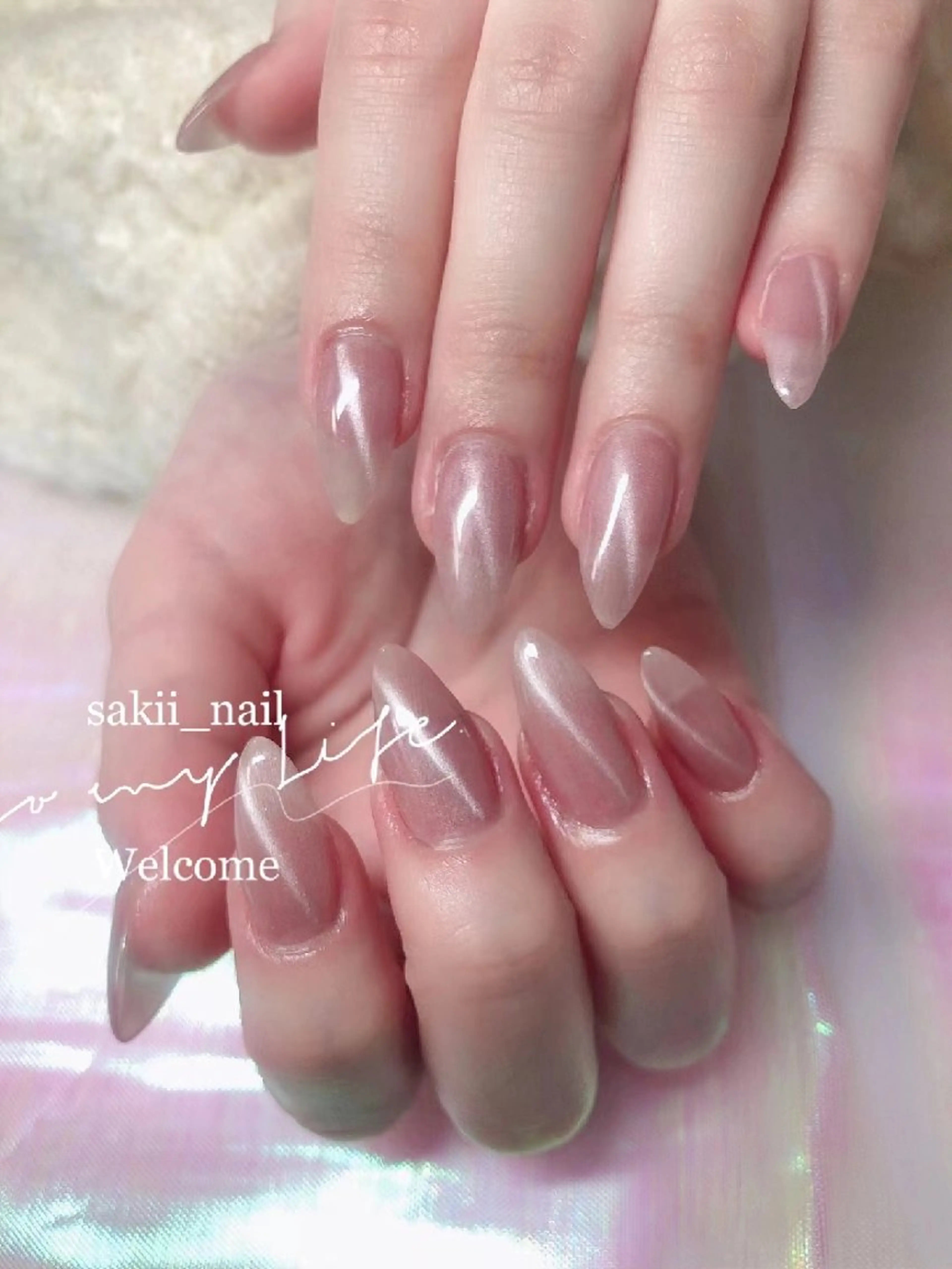 【オフ無料】60分人気💗ネイル マグネット ワンカラーの写真