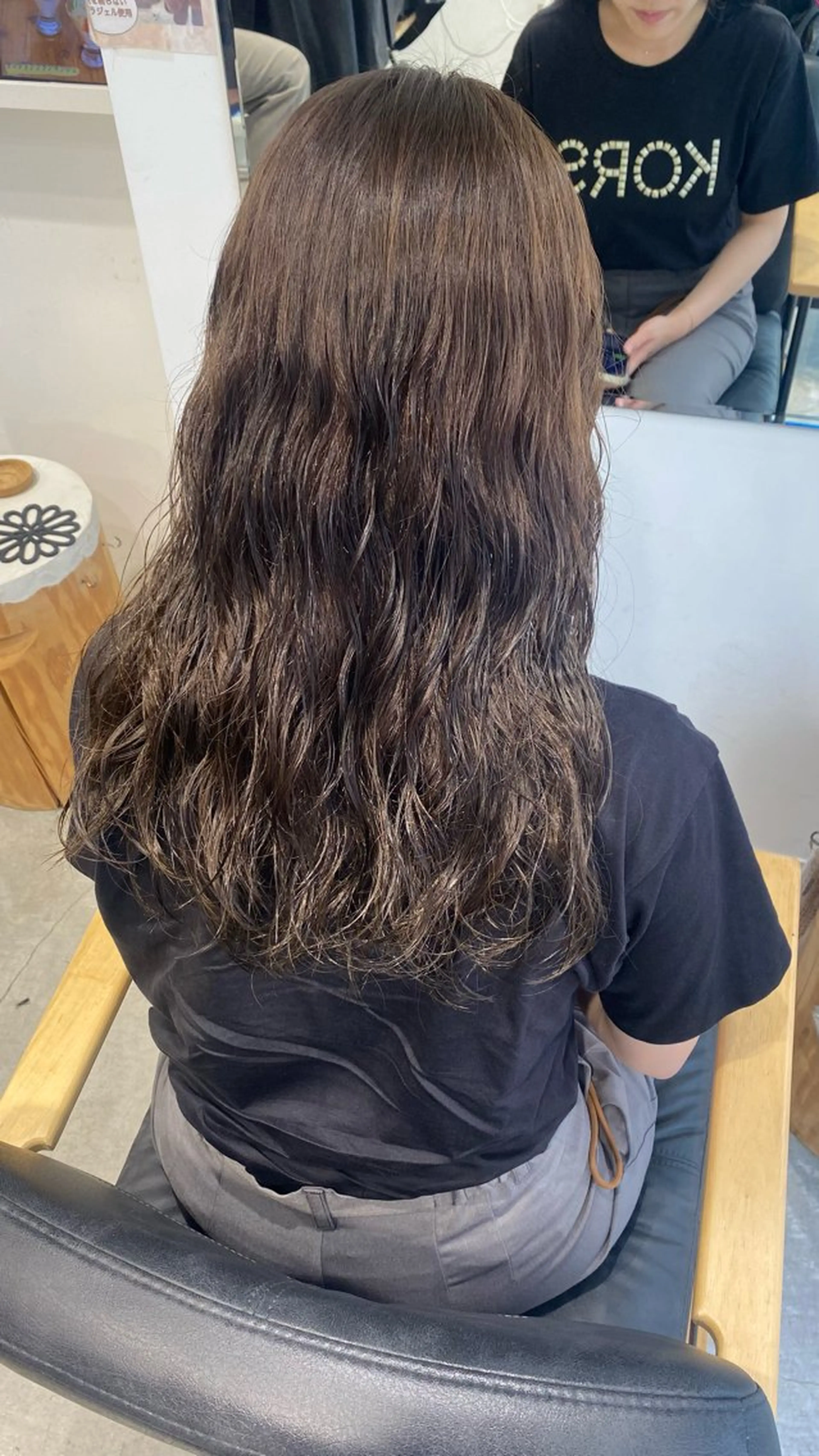 セミロング カラー グレージュ オリーブカラー オリーブグレージュ オリーブグレー hair shioのヘアスタイル