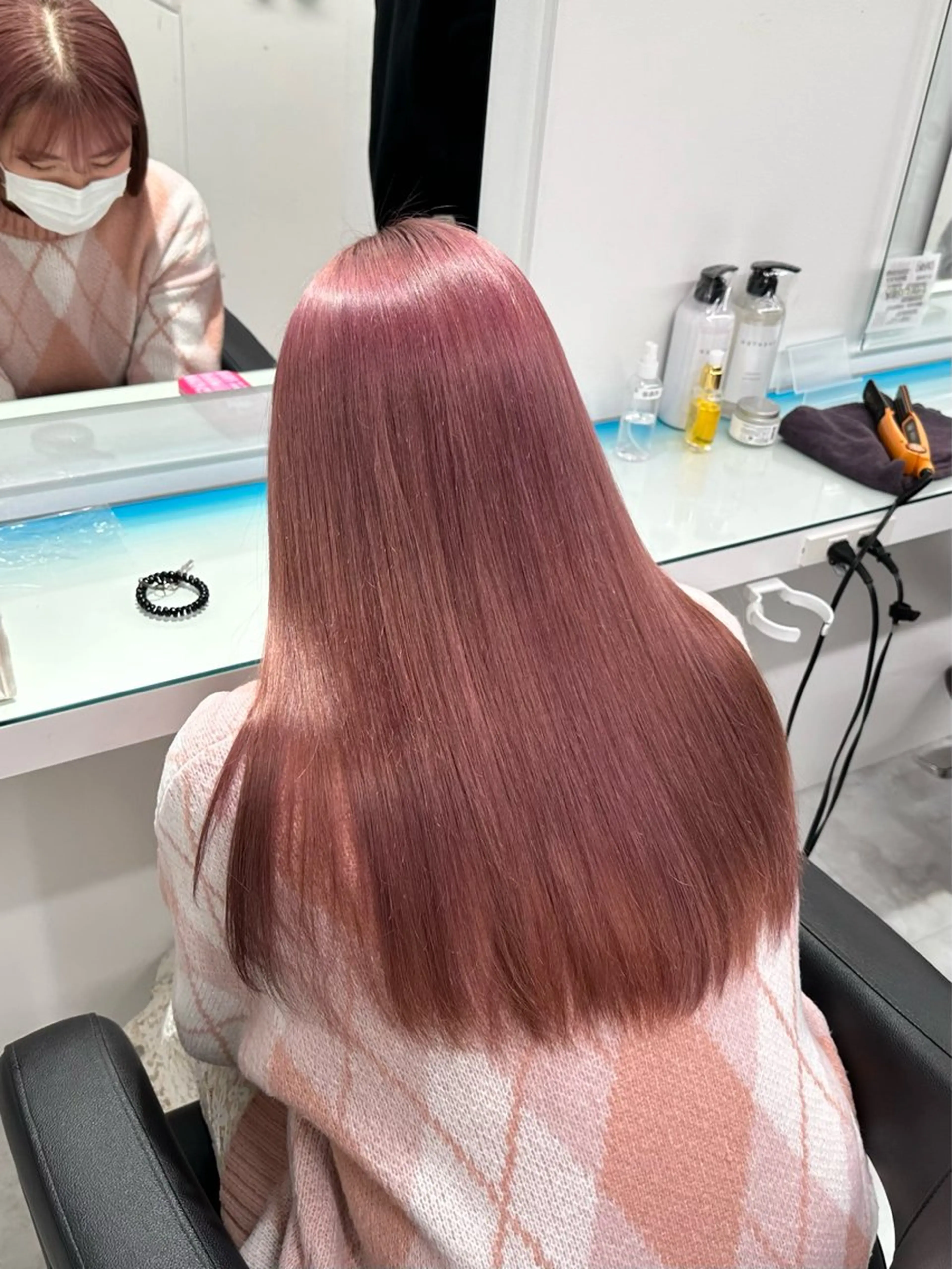 セミロング カラー ヘアカラー 🩷暖色カラー🩷 BONのヘアスタイル