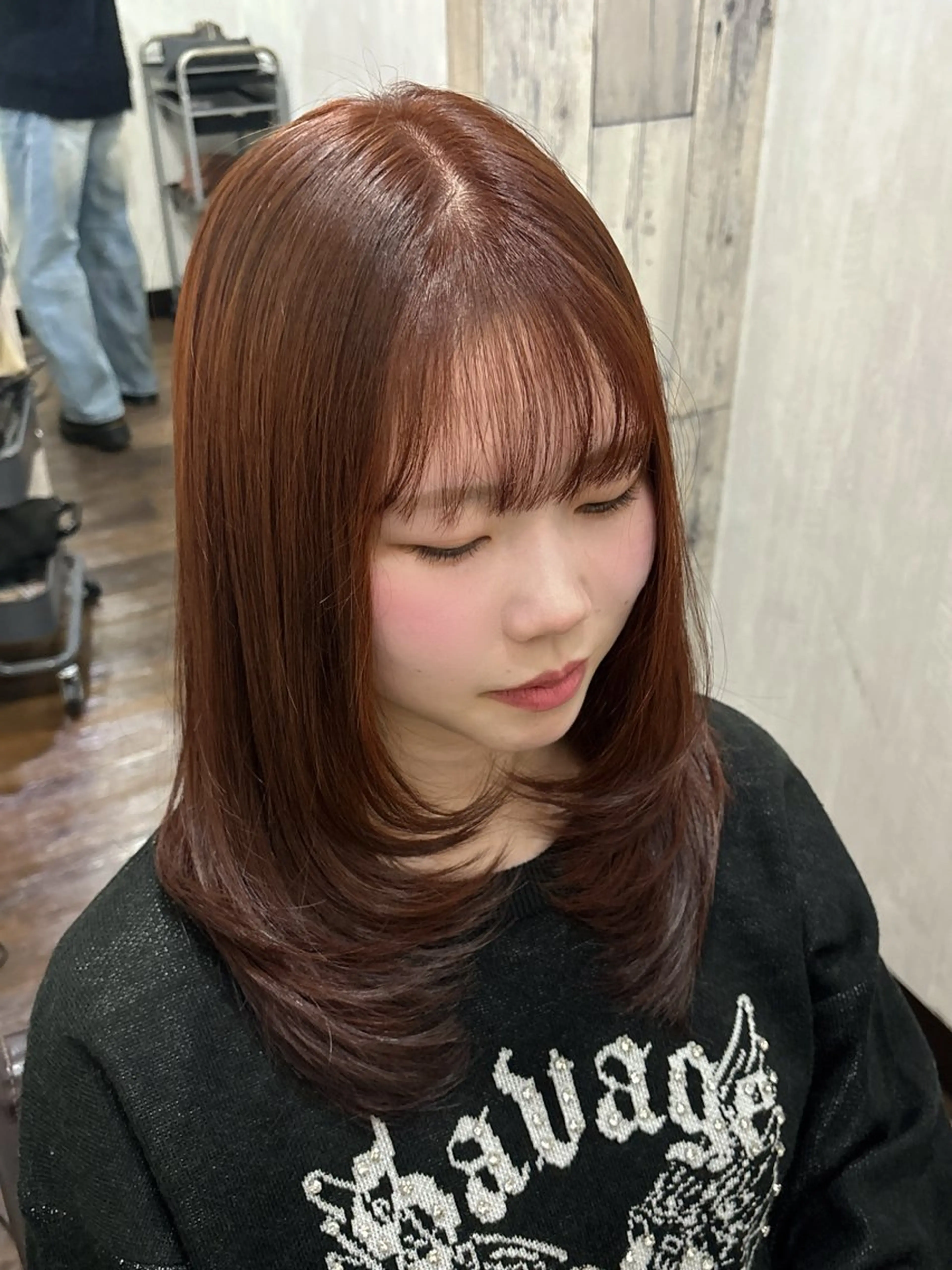 ロング カラー カラーモデル募集 ☘️もえな☘️のヘアスタイル