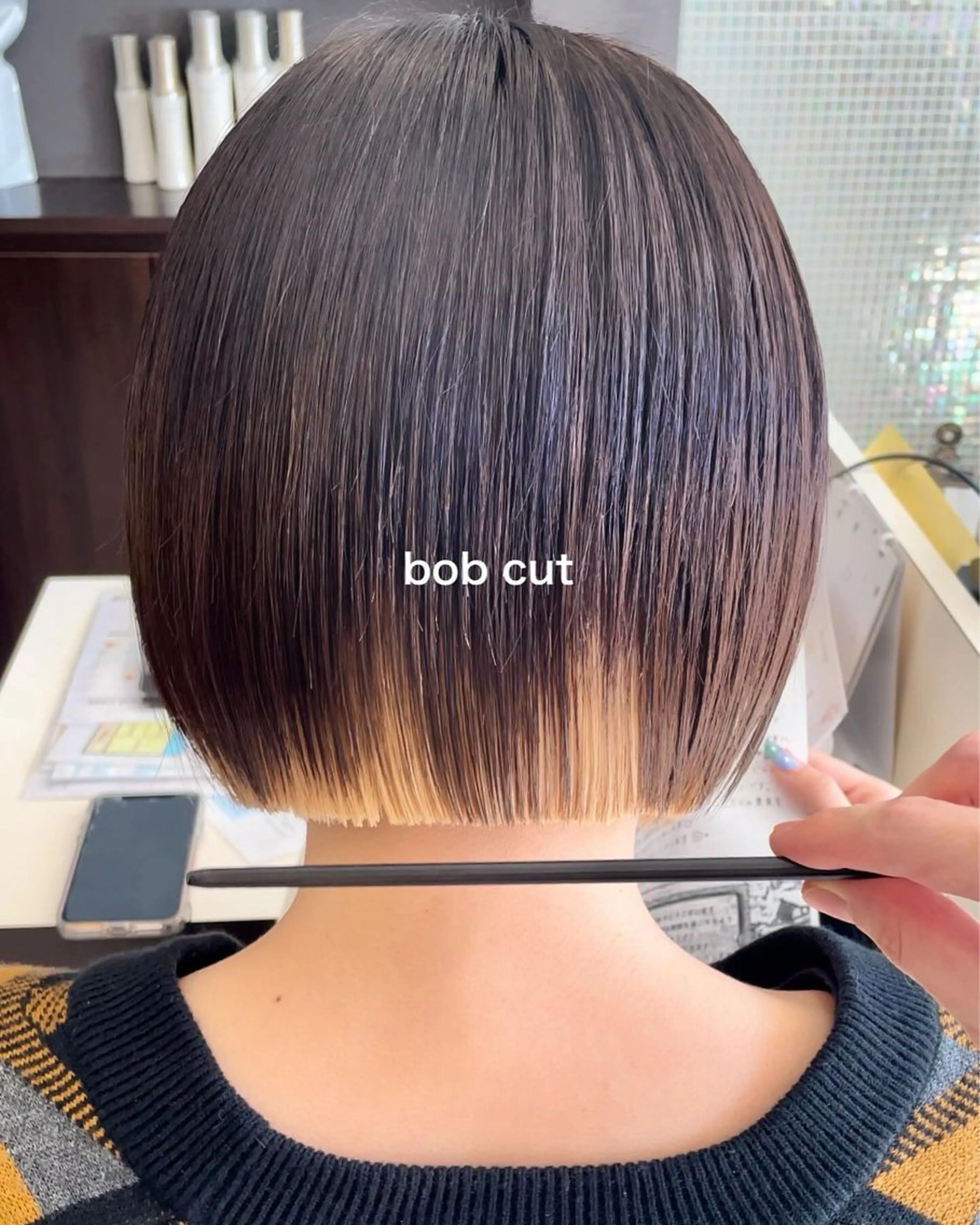 ショート 切りっぱなしボブ ボブ 武田 清久のヘアスタイル