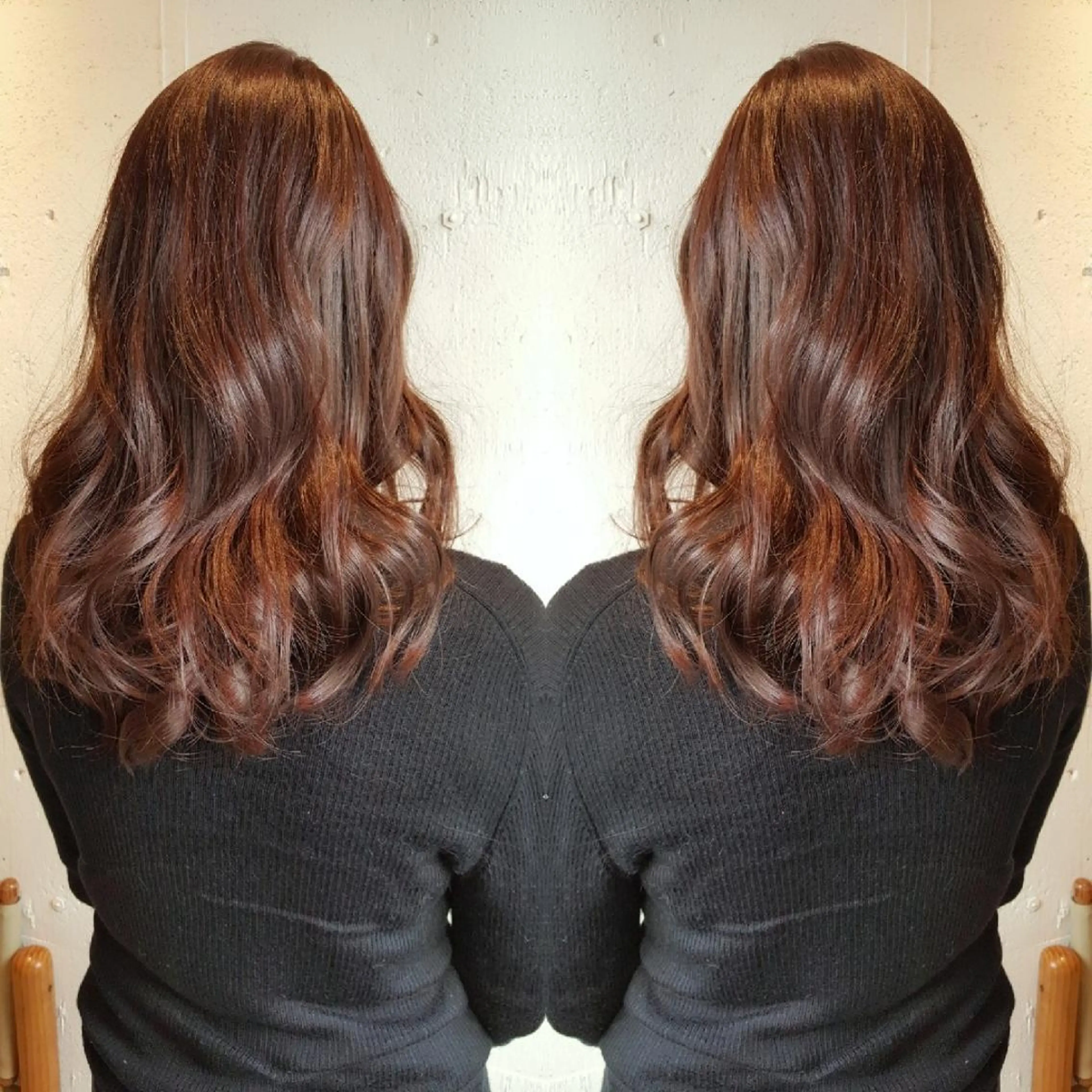 ロング カット ヘアカラー あらき ちさとのヘアスタイル