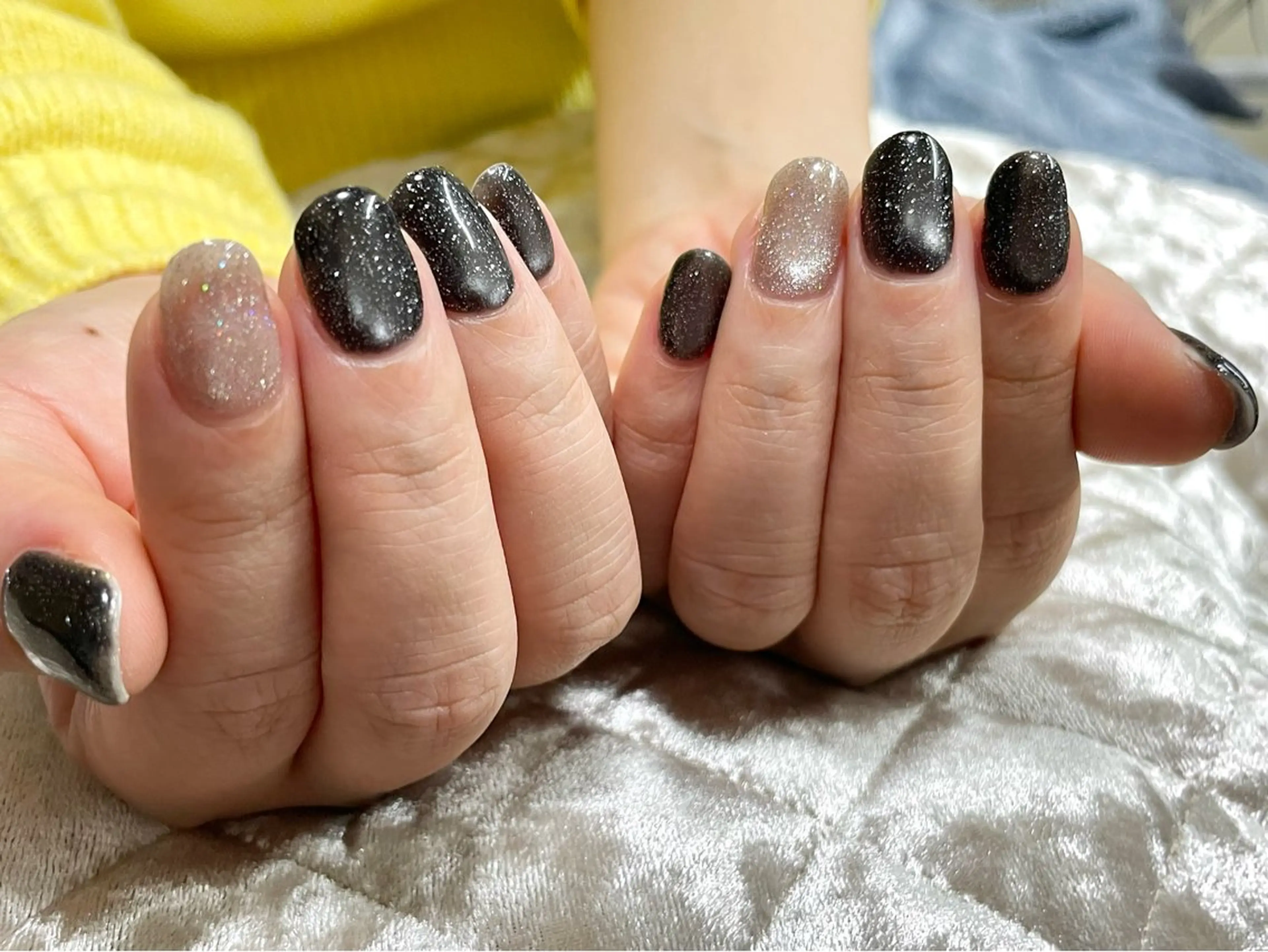 ネイル マグネットネイル ハンドネイル ショートネイル専門店フェルンヴェー所属・ショートネイル専門店 フェルンヴェー代々木のネイルデザイン