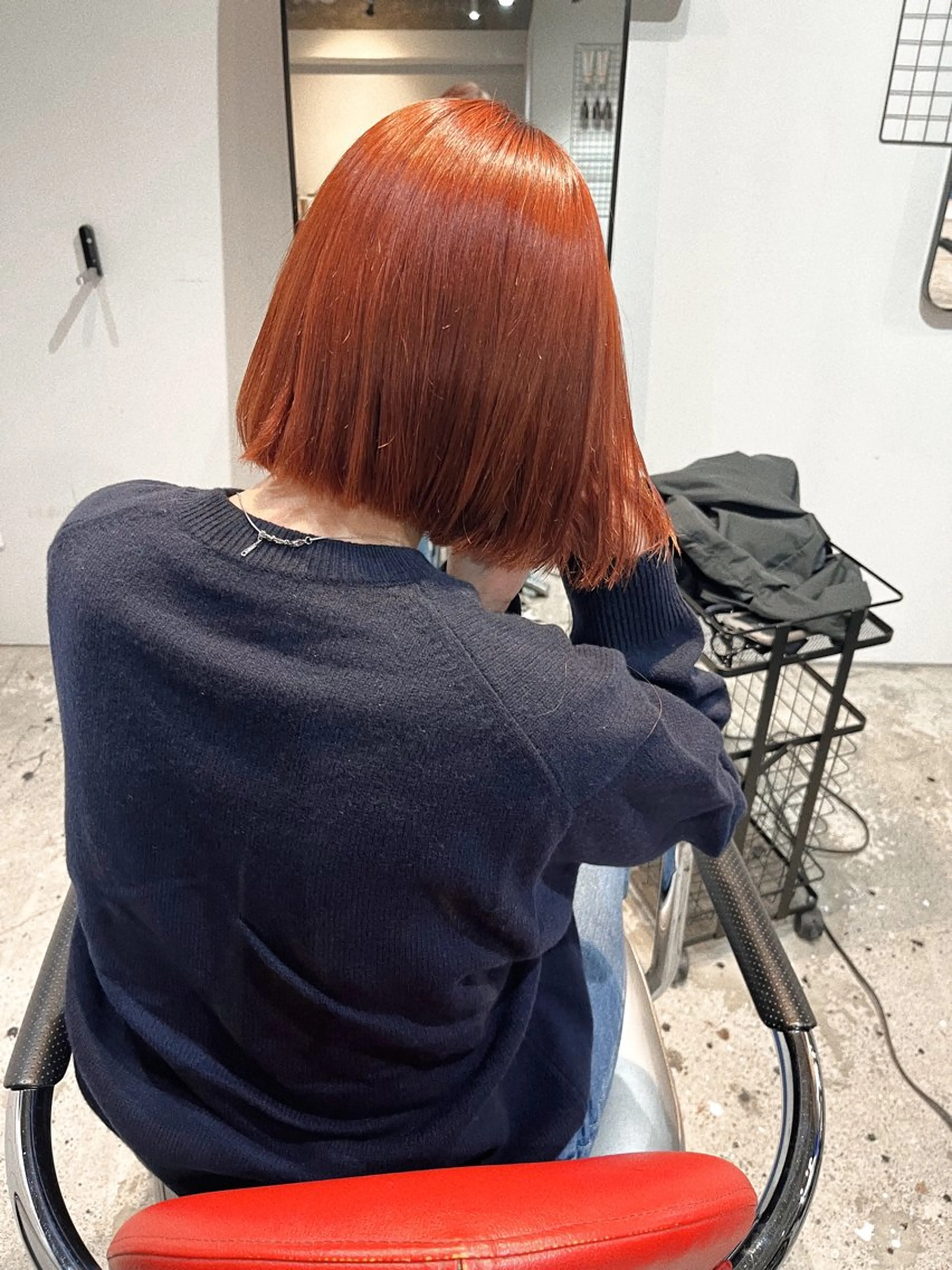 ショート カラー オレンジ ボブ AOI ハイトーン/ボブのヘアスタイル