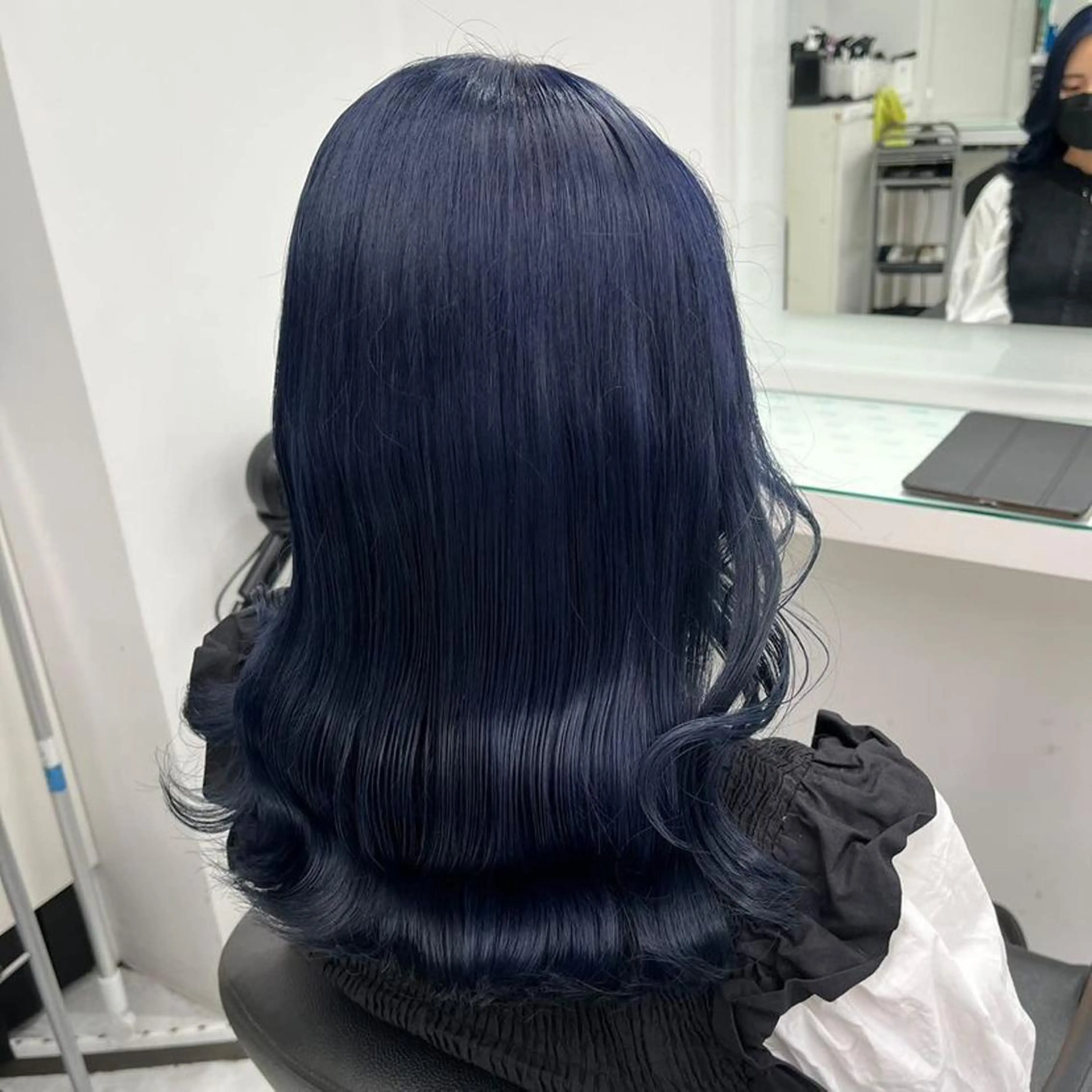 セミロング カラー ヘアカラー トリートメント ヘアセット ワインレッド 🍒KAHOのヘアスタイル