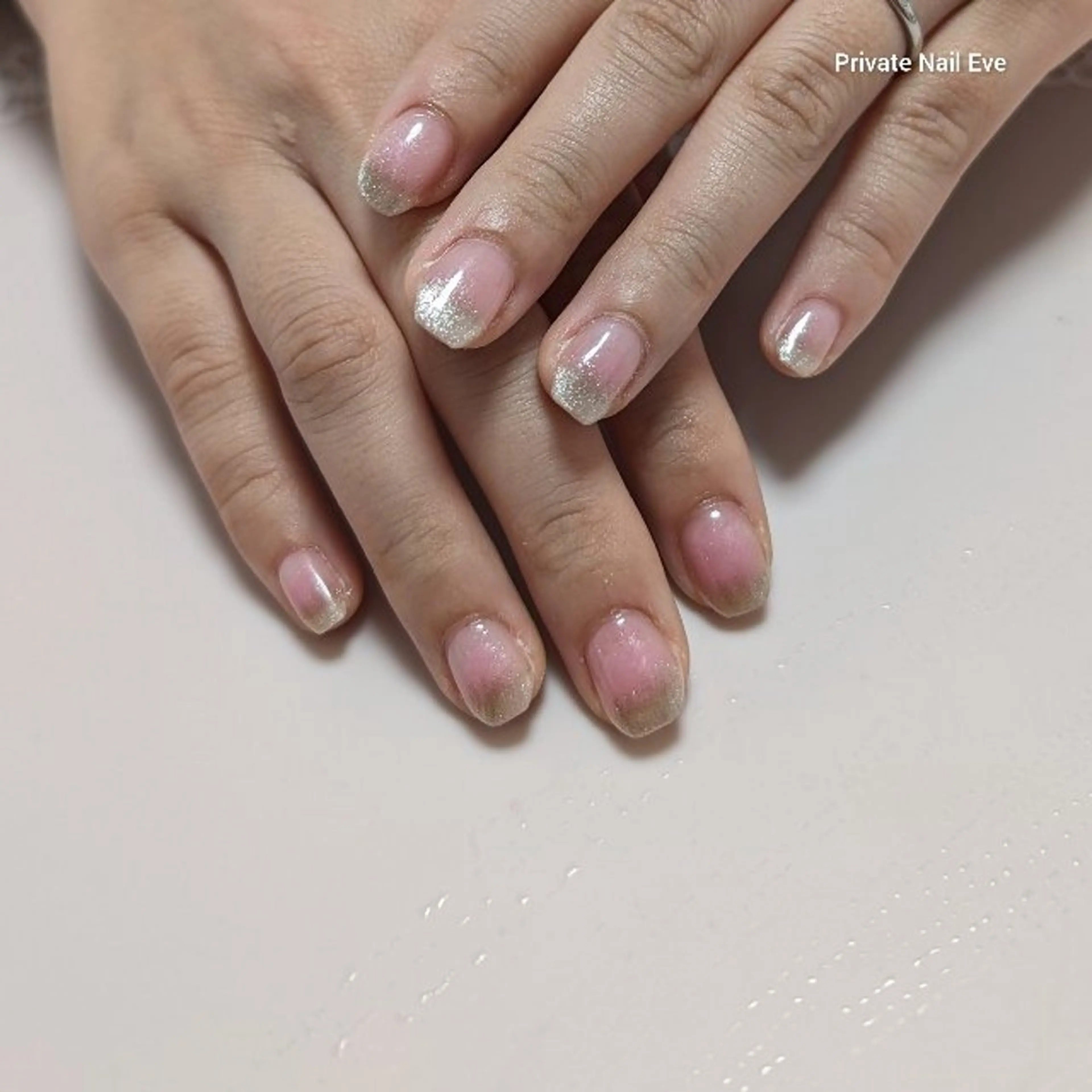 ネイル チークネイル フレンチネイル マグネットネイル マグネットフレンチ ハンドネイル ネイル junkoのネイルデザイン