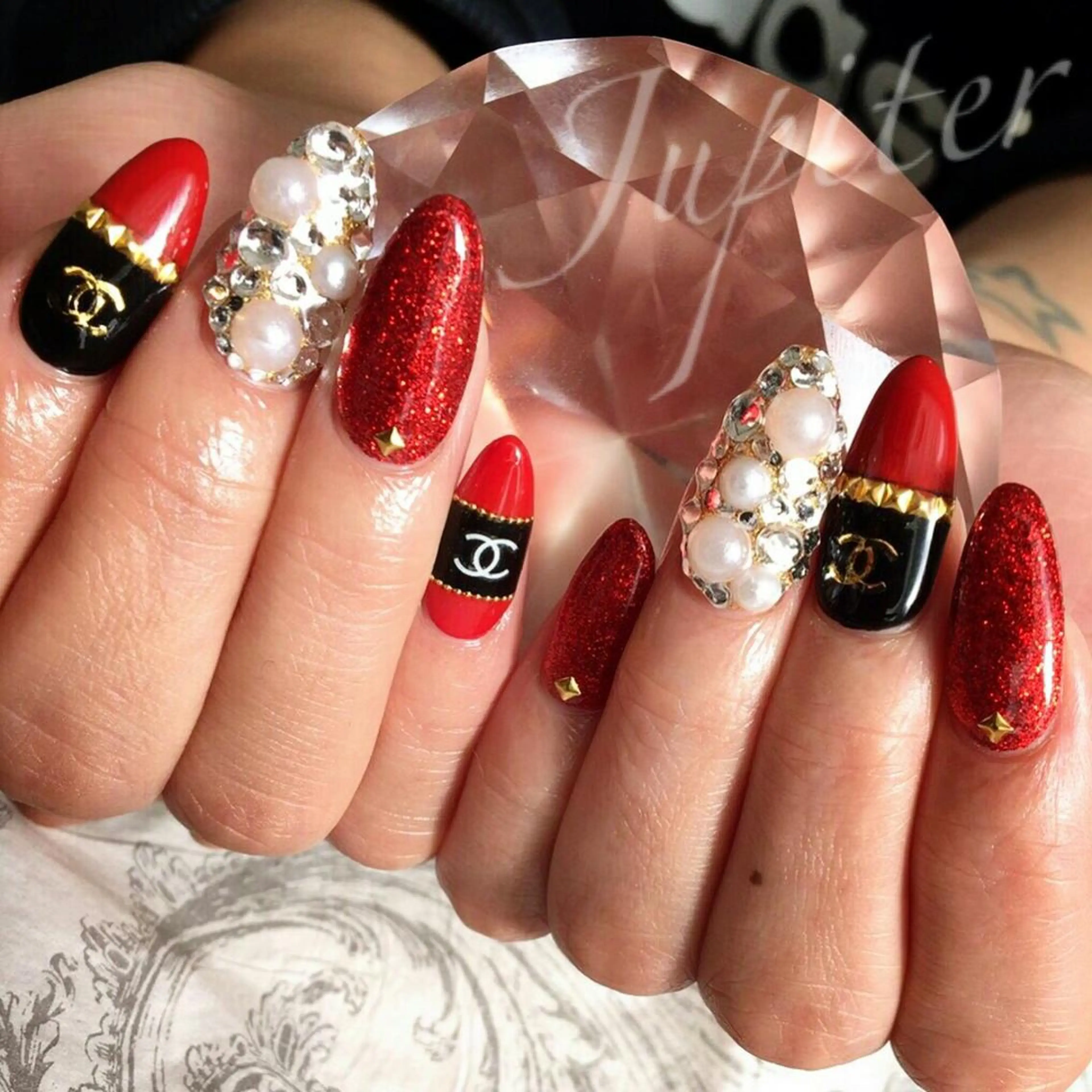 ネイル ジェルネイル ラメ(グリッター) ハンドネイル PrivateSalon Jupiter所属・Jupiter .のネイルデザイン