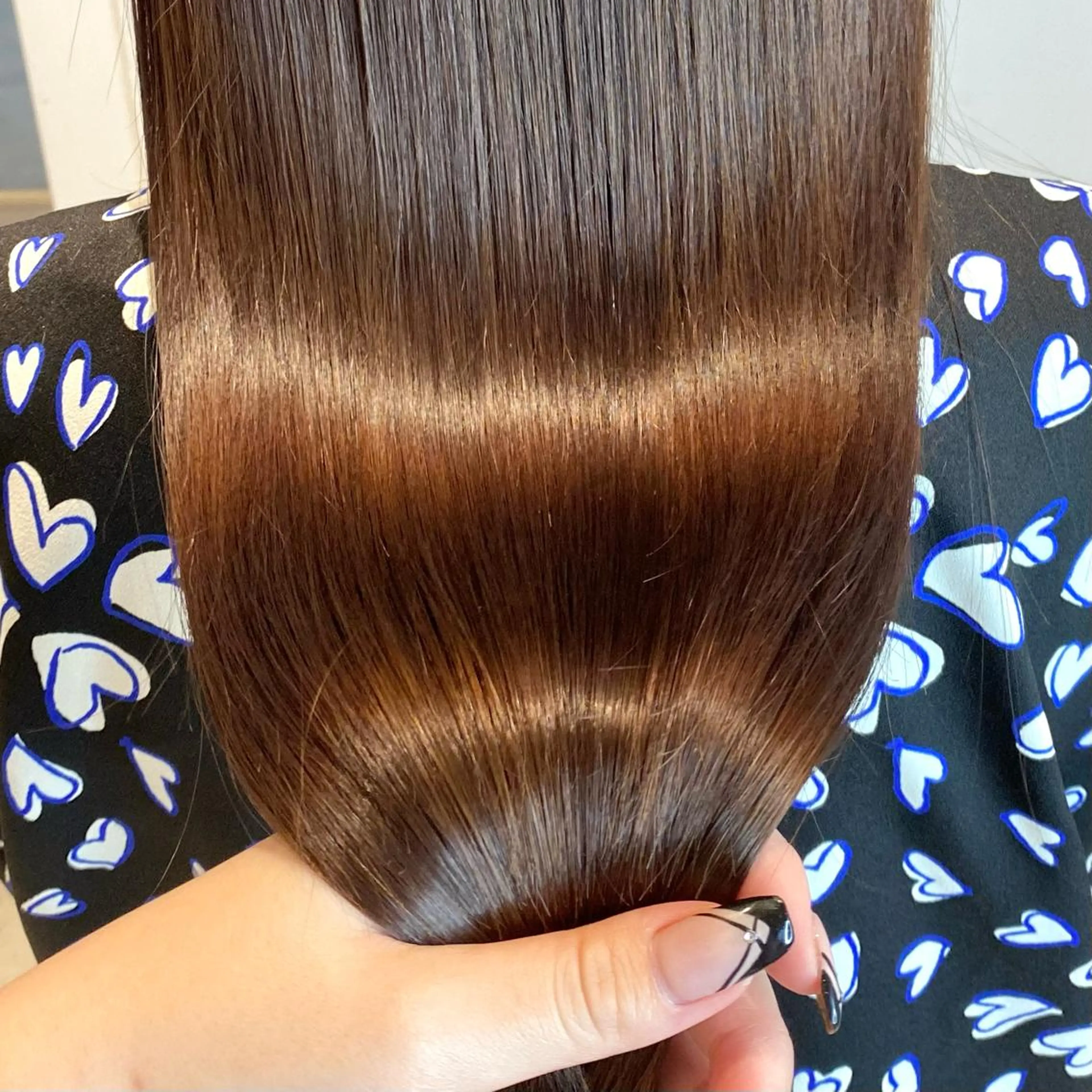 ロング カラー 酸性ストレート・ メンズ  三原 楊子のヘアスタイル