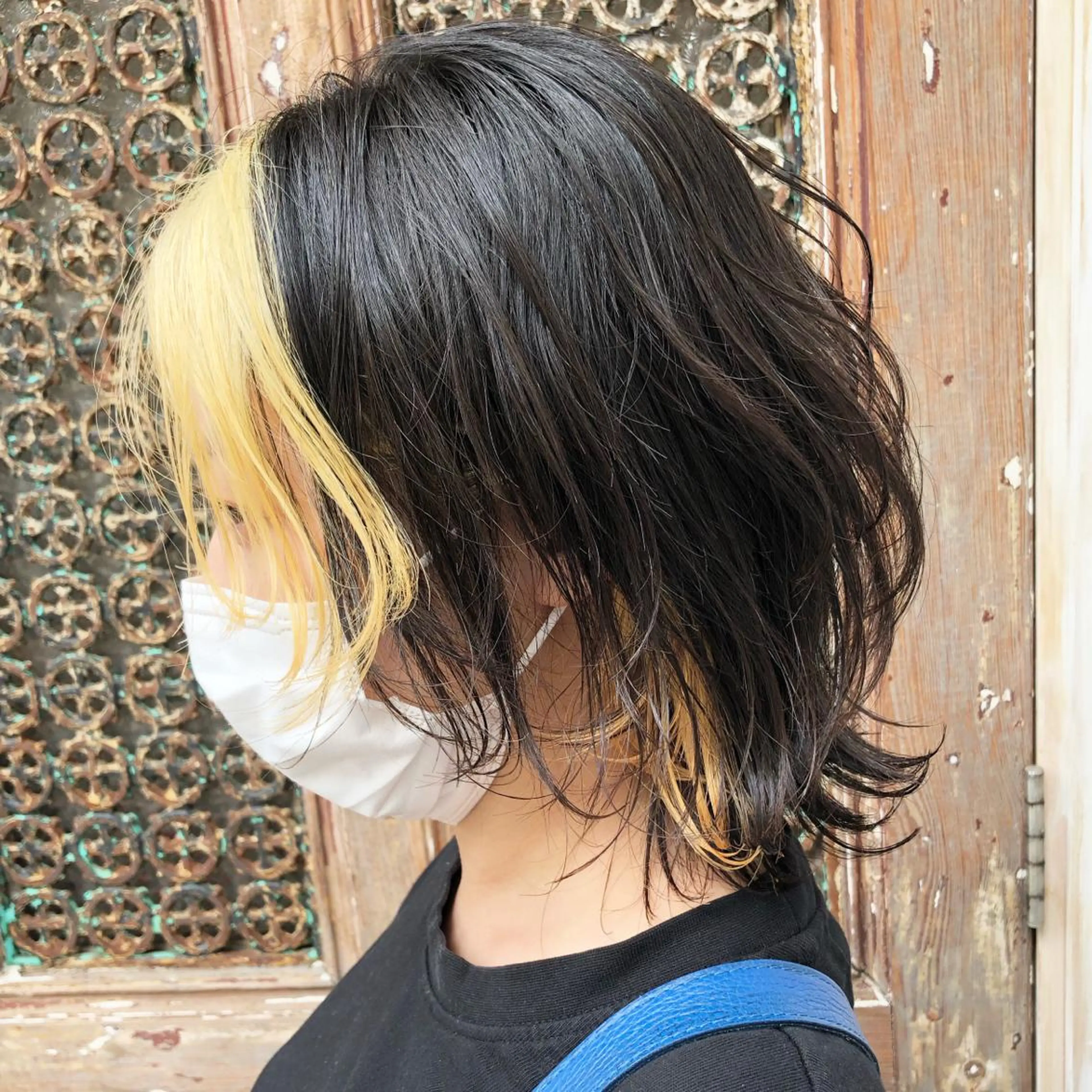 ミディアム カラー ブリーチ 舘野 太嘉宏のヘアスタイル