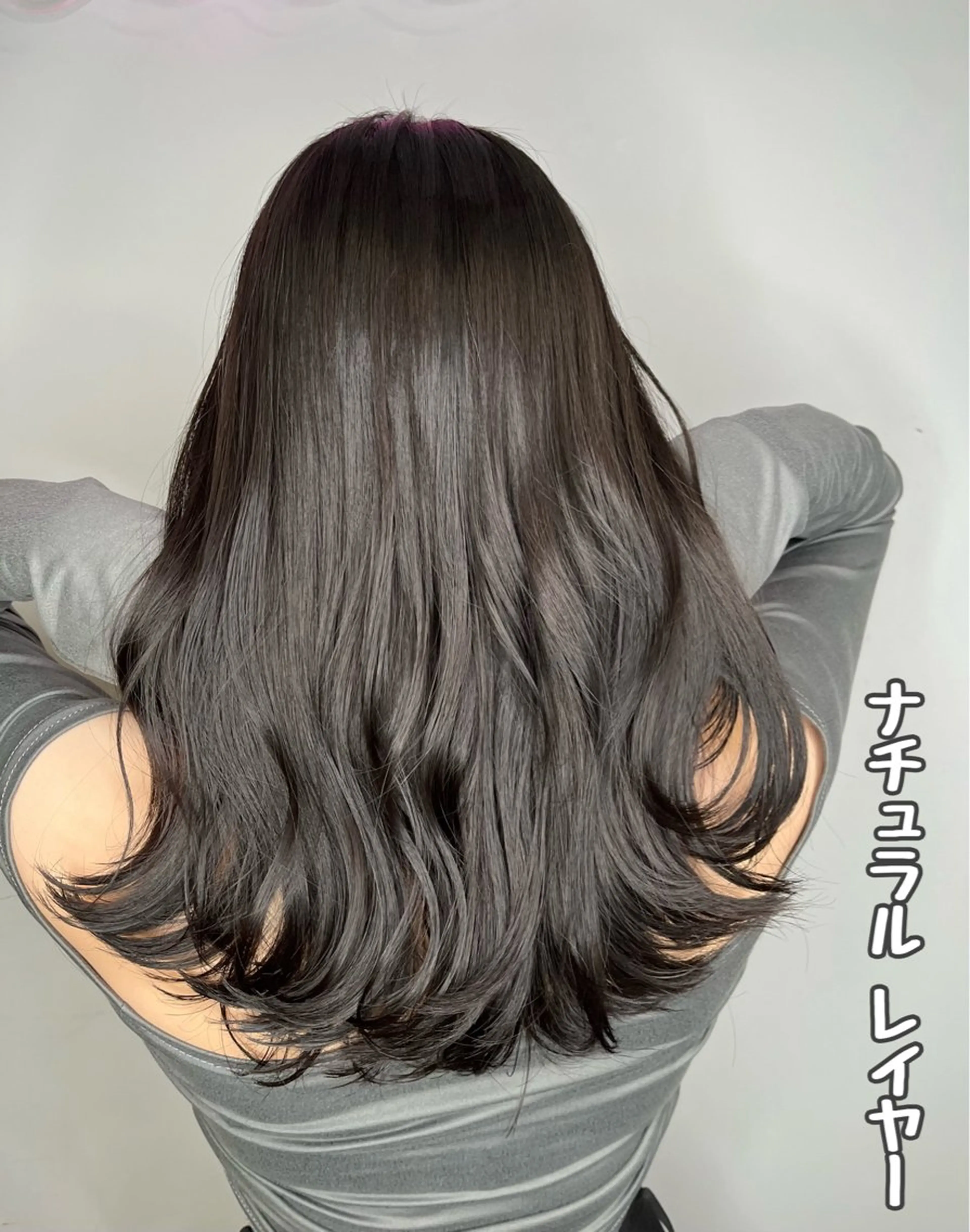 セミロング カラー セミロングパーマ バレイヤージュ ブリーチ 透明感カラー ダブルカラー カット トリートメント ヘッドスパ ヘアセット ®️レイヤー/透明感 カラー/星野六三四のヘアスタイル