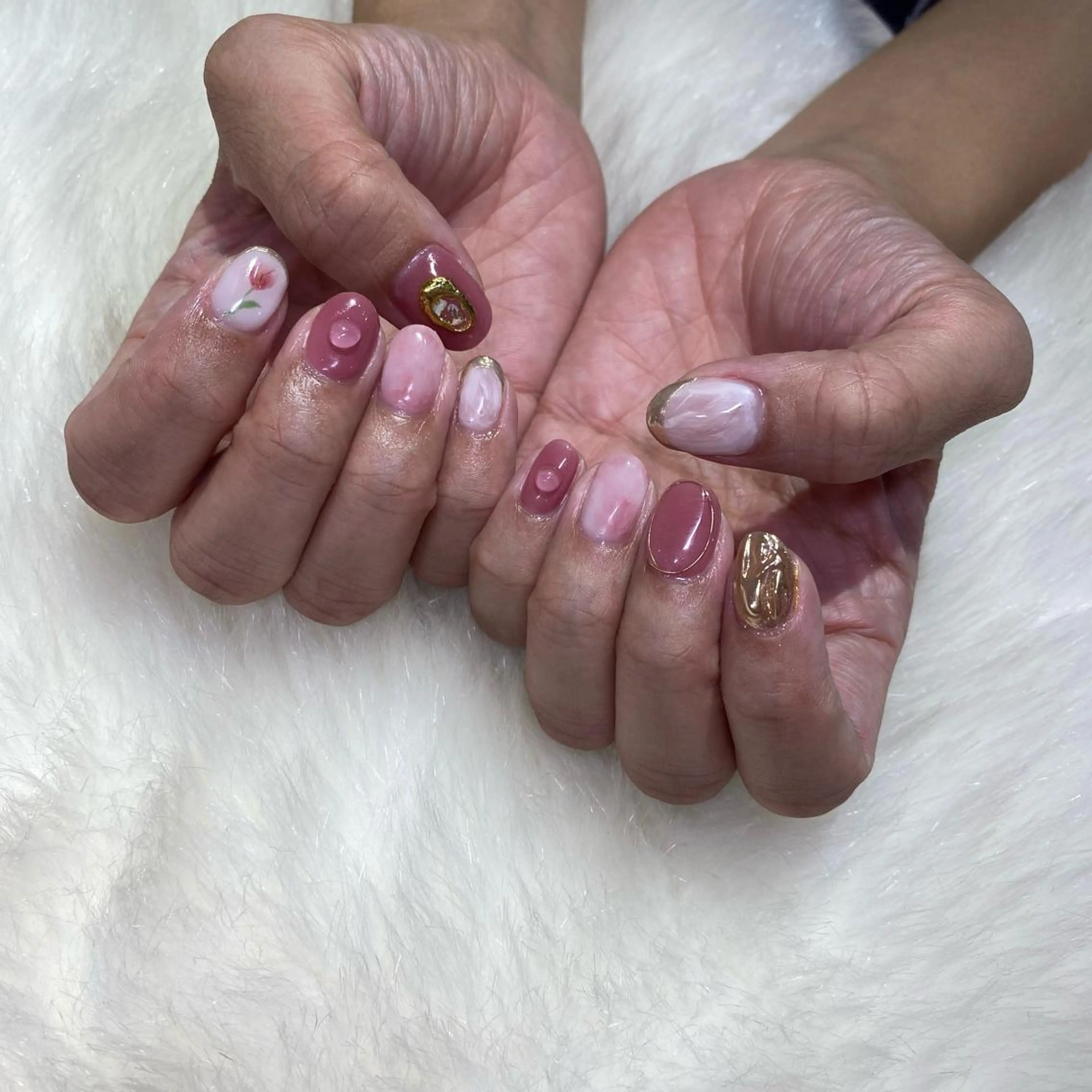 ネイル Amber21.所属・Nagahama Akariのネイルデザイン