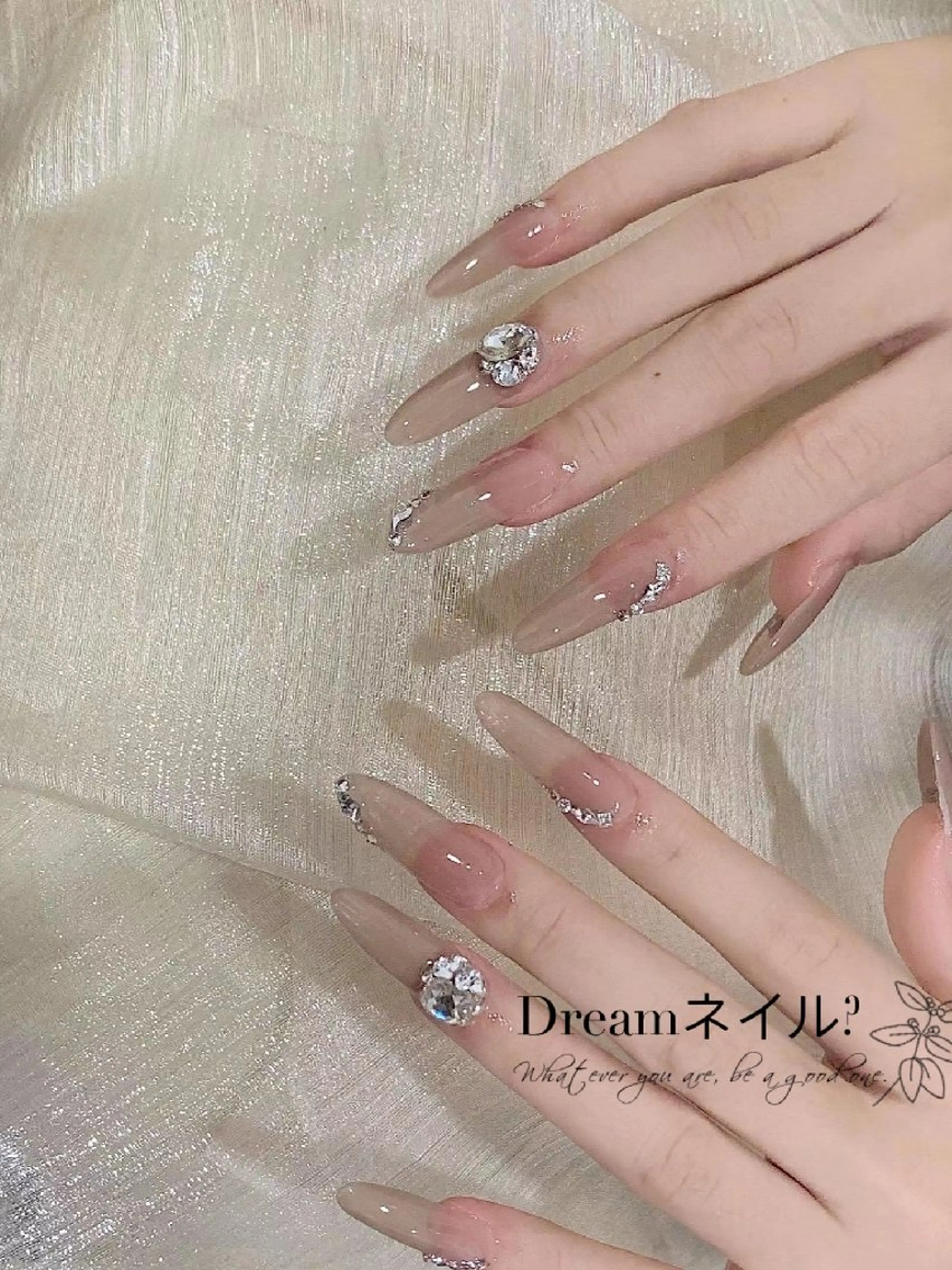 ネイル ハンドネイル ネイリストゆか💅 長さだし、深爪矯正のネイルデザイン