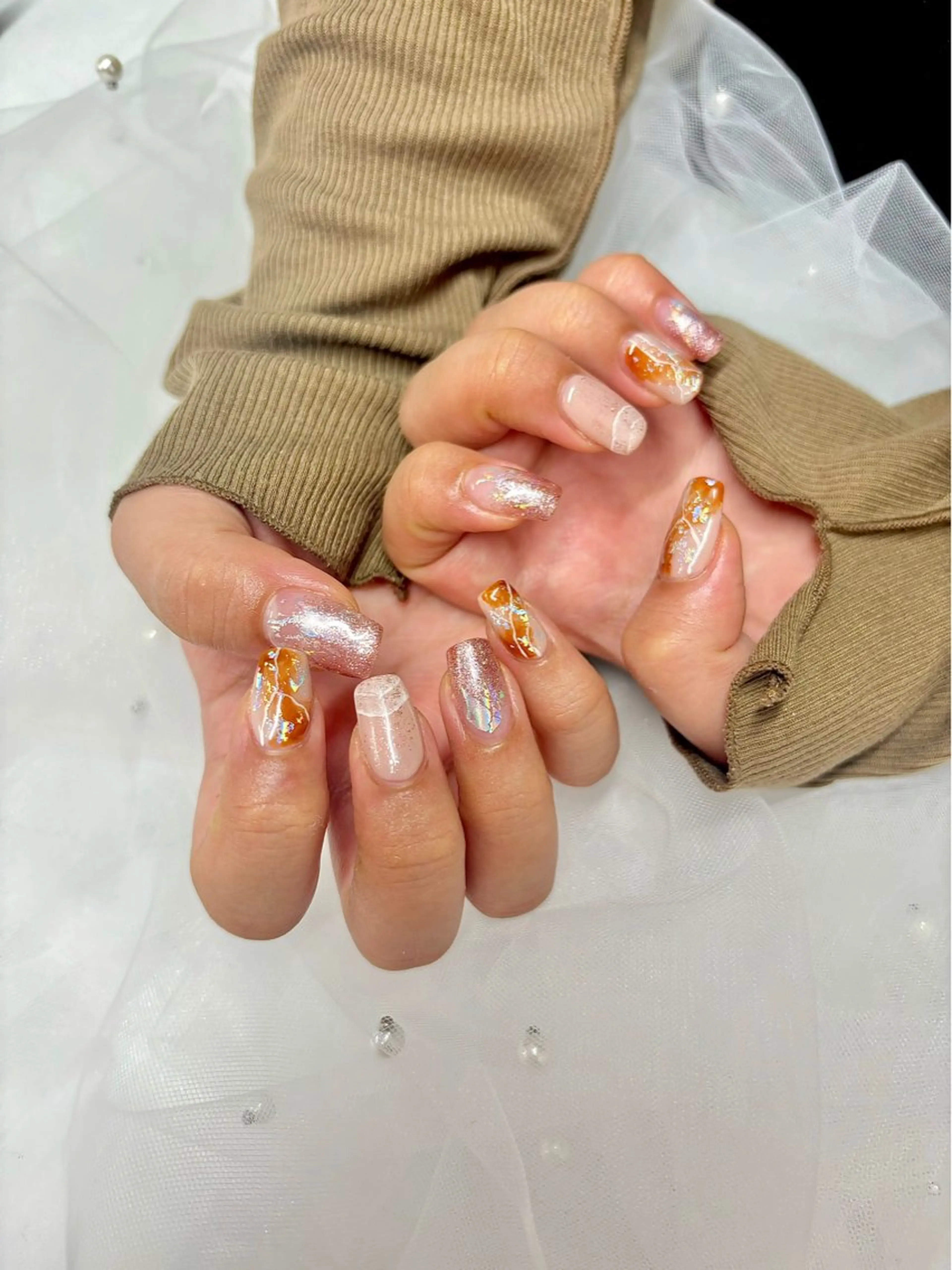 ハンドジェルネイルの写真