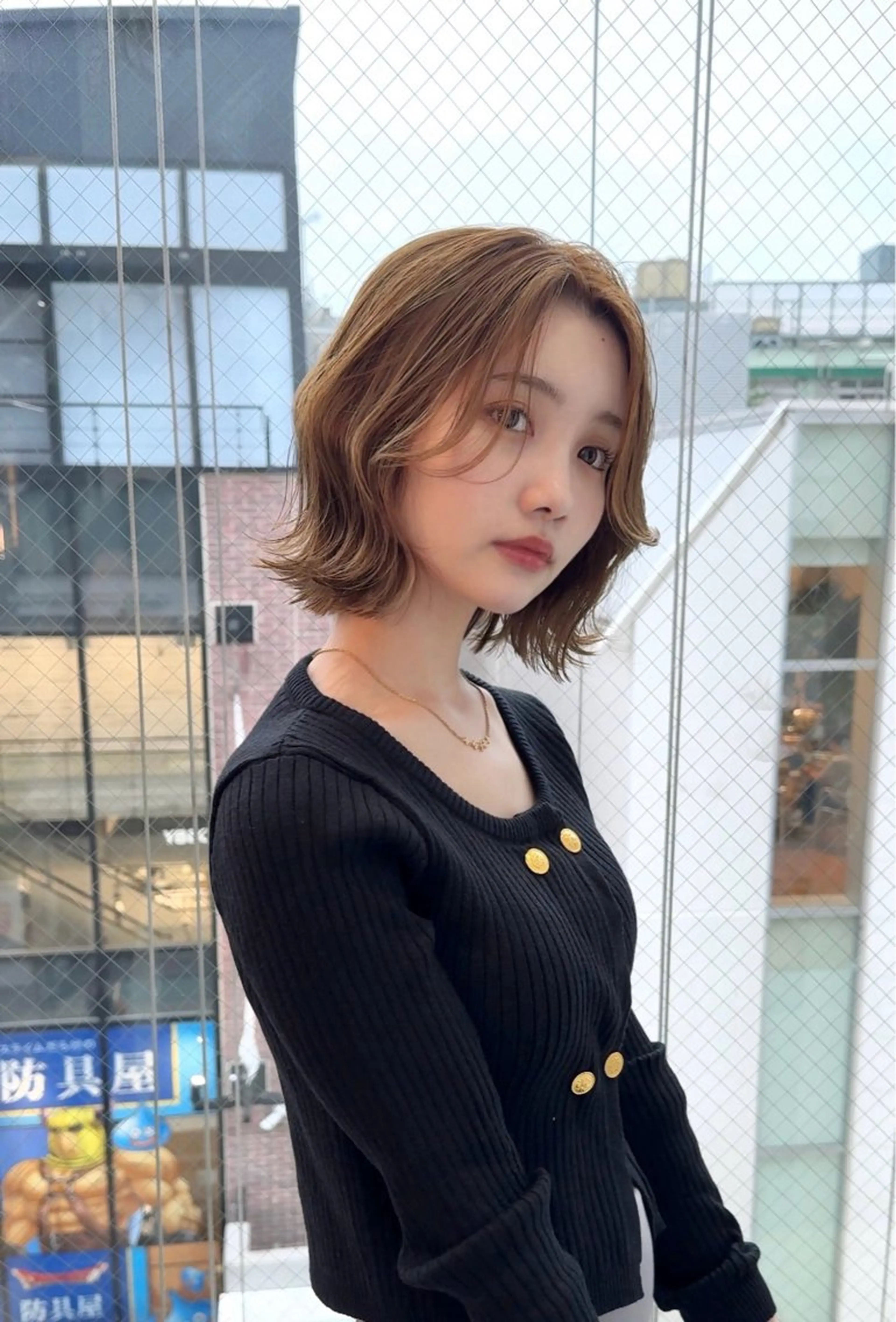 ショート カラー 莉乃/縮毛矯正/髪質 改善/艶カラーのヘアスタイル