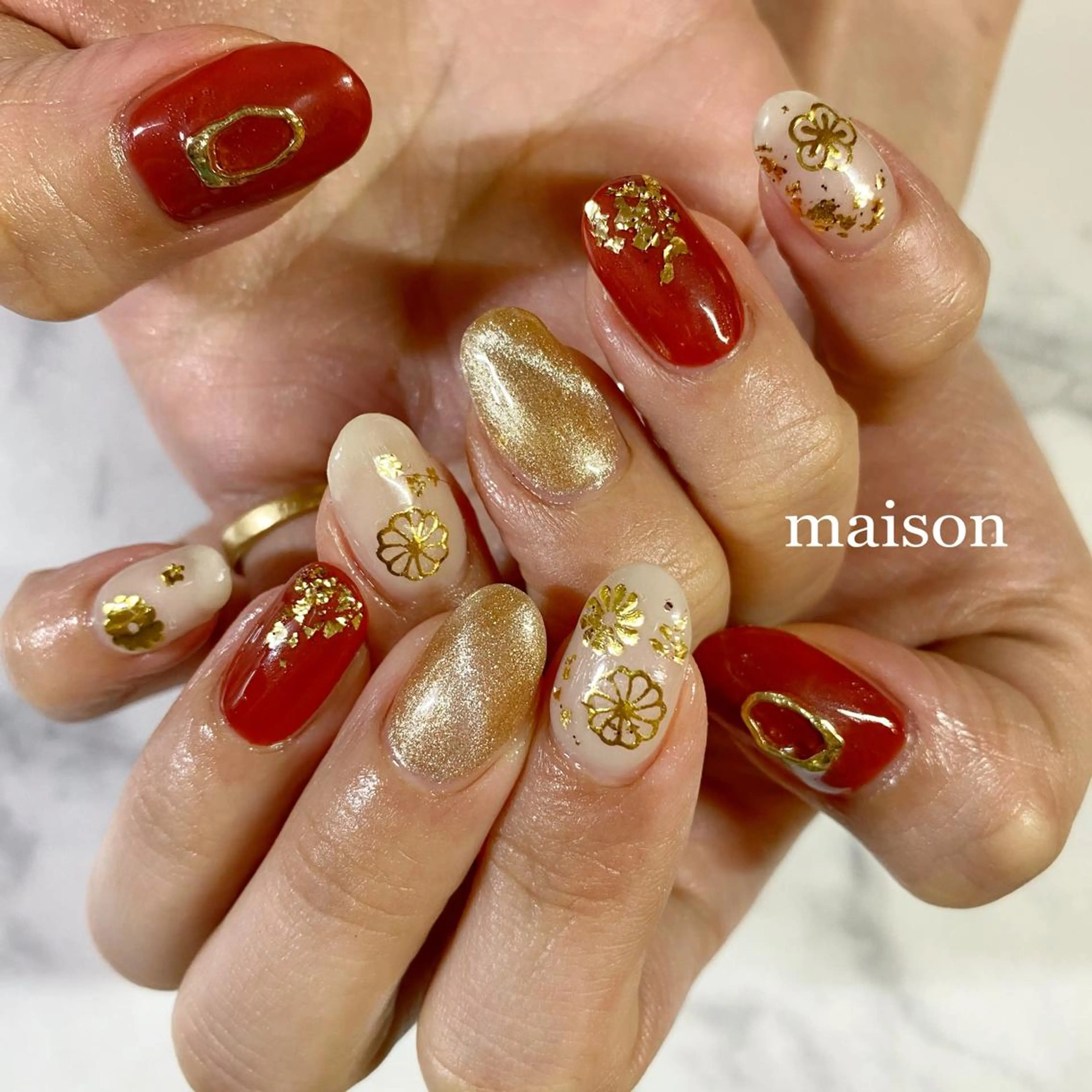 ネイル 卒業式 ハンドネイル ISHIHARA KANAのネイルデザイン